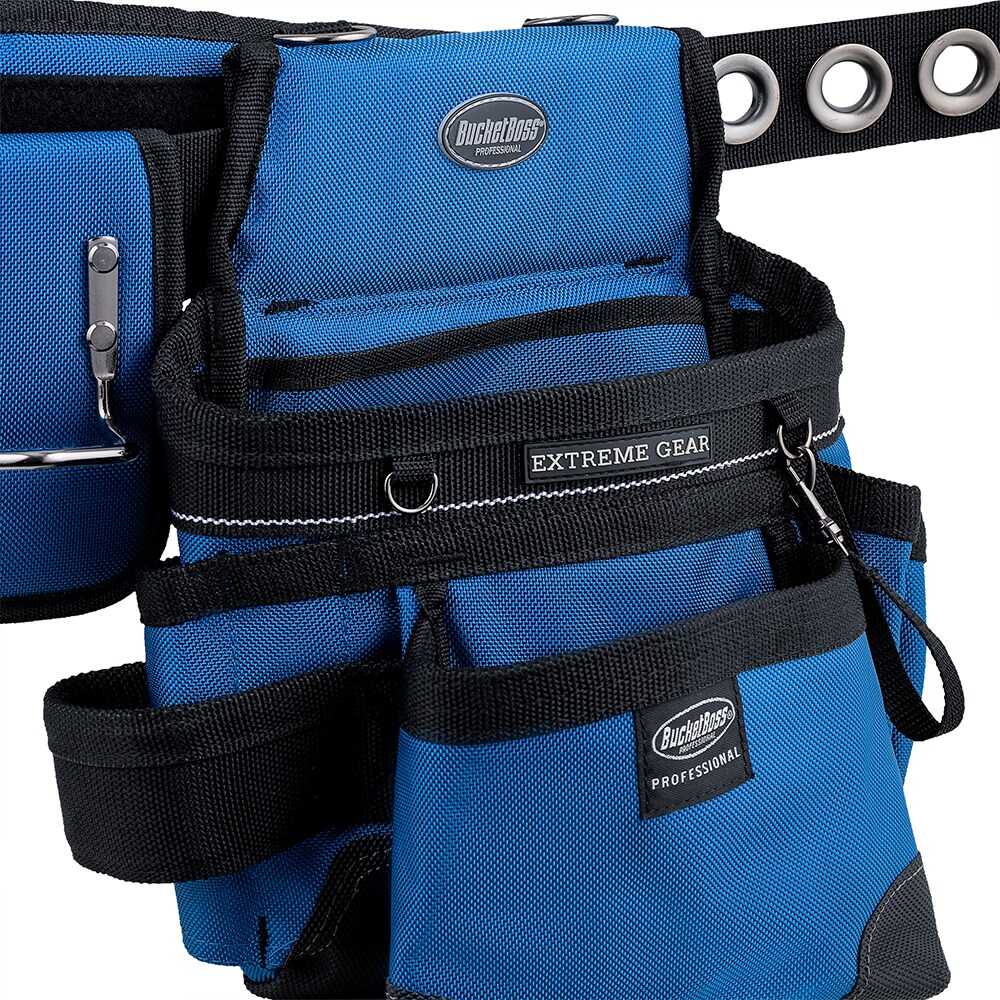 Faja de herramientas Bucket Boss 3-BAG Royal Blue Framer de suspensión de poliéster 55185-RB