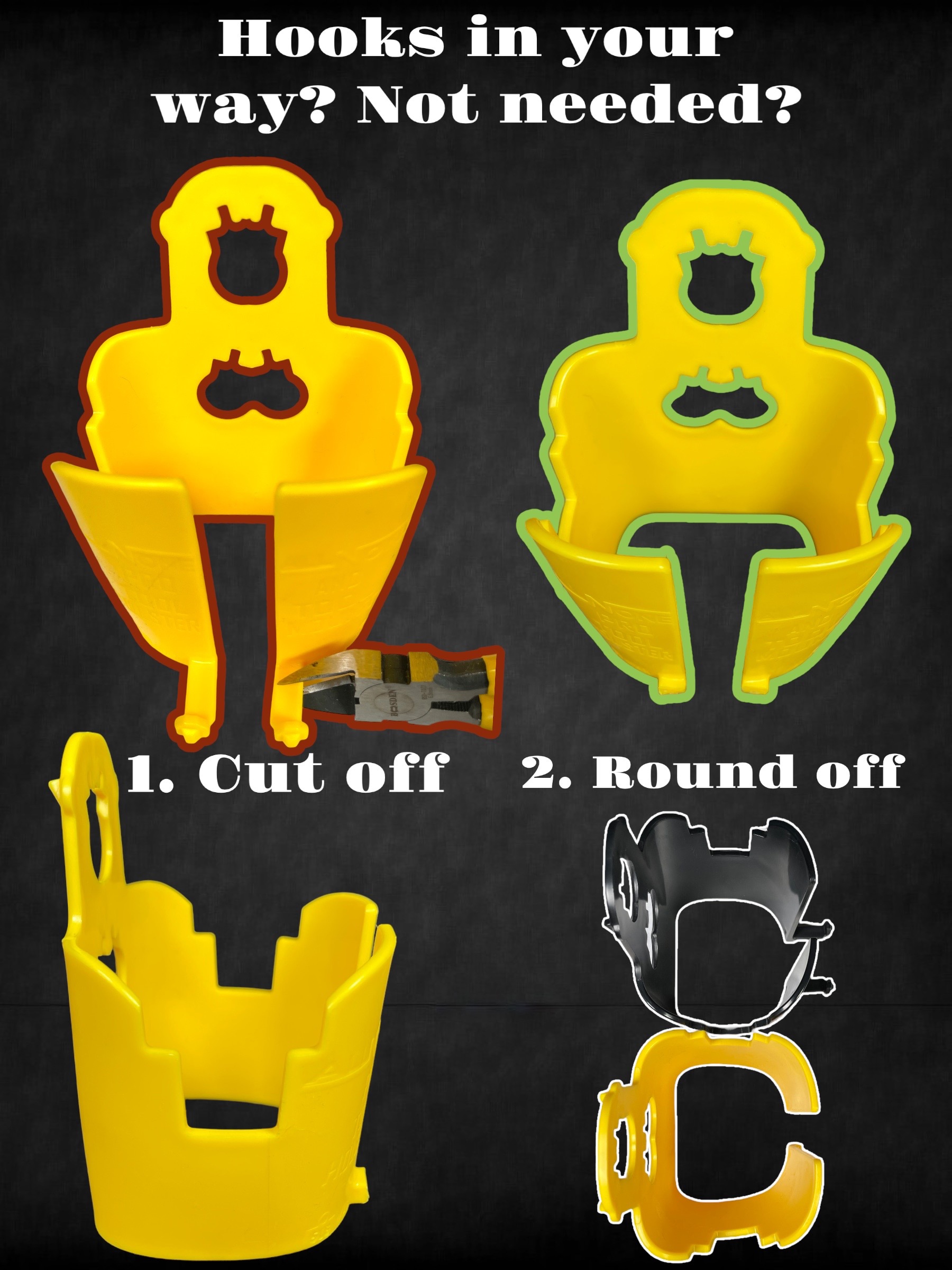 Soporte para taladro con clip de cinturón de plástico Boxtown Team All-N-One PRO ANOPHTHB-1