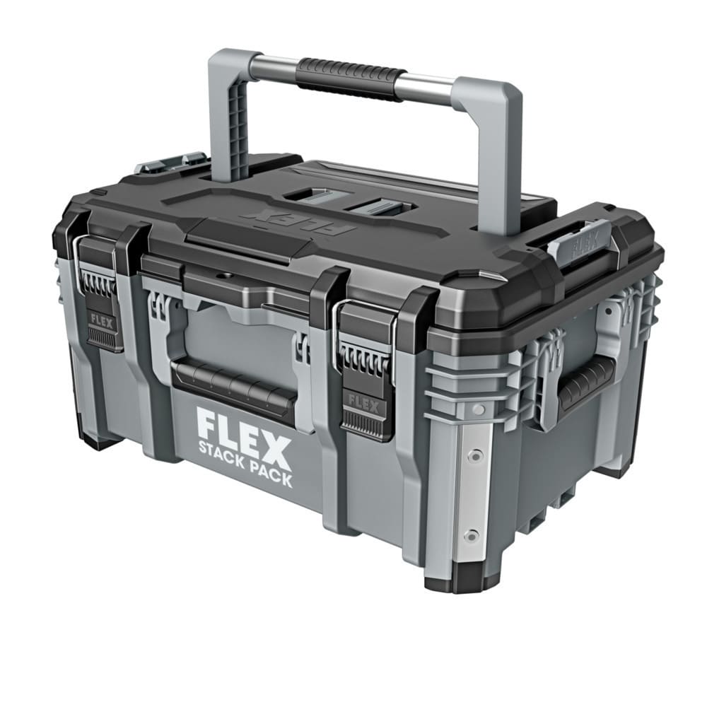 Caja de herramientas mediana FLEX STACK PACK 22 pulgadas de ancho x 11.7 pulgadas de alto x 15.6 pulgadas de profundidad Caja de herramientas de metal FS1102