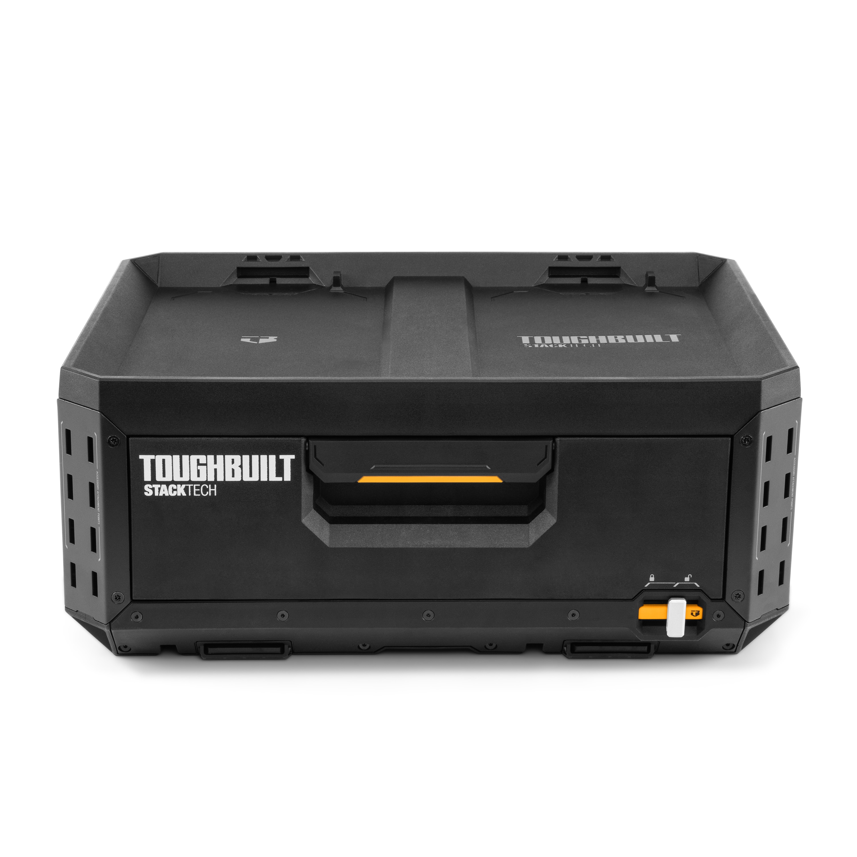 Caja de herramientas de plástico/metal TOUGHBUILT STACKTECH de 21 pulgadas de ancho x 8.8 pulgadas de alto x 16 pulgadas de profundidad TB-B1-D-30-1