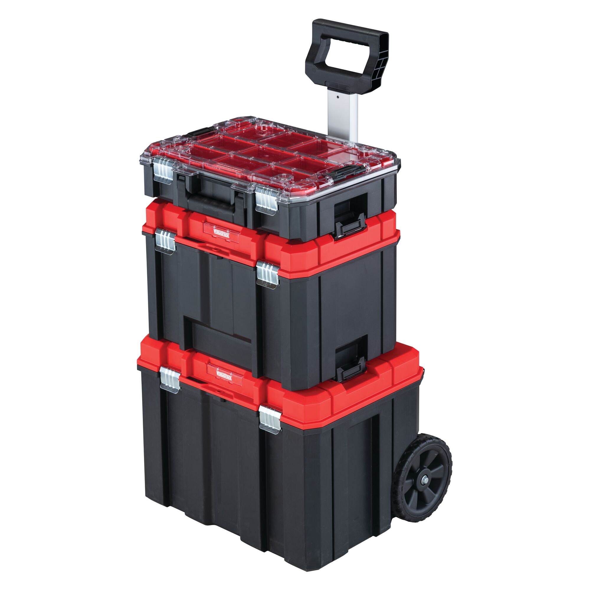 CRAFTSMAN VERSASTACK 17.126-pulgadas de ancho x 30.9-pulgadas de alto x 20.157-pulgadas de profundidad Caja de herramientas rodante de plástico/metal negro CMST60402