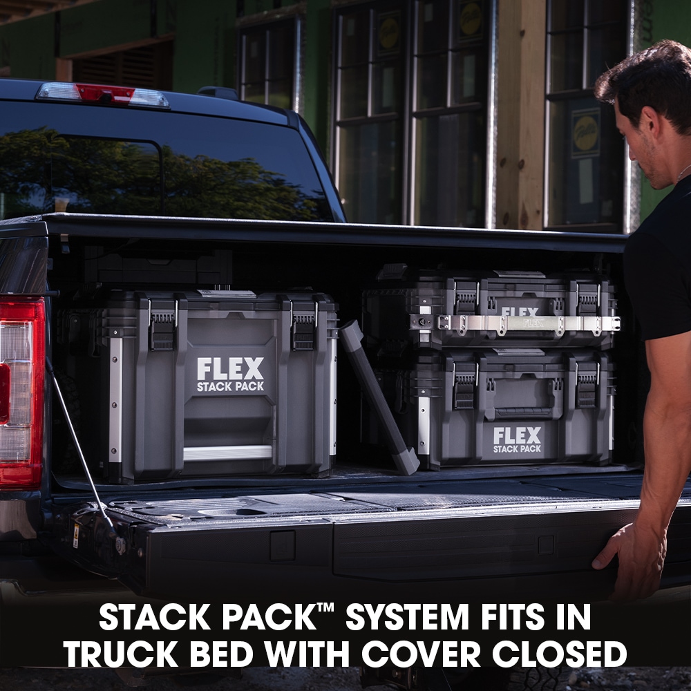Caja de herramientas FLEX STACK PACK para maletas 22 pulgadas de ancho x 8.2 pulgadas de alto x 15.6 pulgadas de profundidad Caja de herramientas de metal FS1103