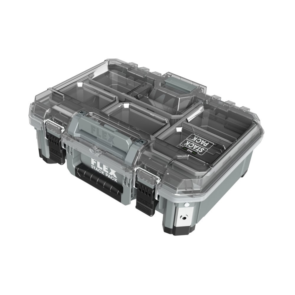 Caja organizadora mediana FLEX STACK PACK 11 pulgadas de ancho x 5.6 pulgadas de alto x 14.8 pulgadas de profundidad Caja de herramientas de metal FS1302