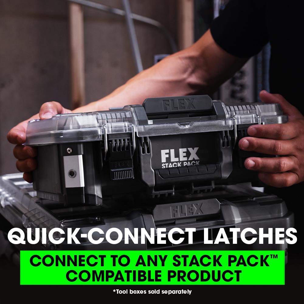 Caja organizadora mediana FLEX STACK PACK 11 pulgadas de ancho x 5.6 pulgadas de alto x 14.8 pulgadas de profundidad Caja de herramientas de metal FS1302