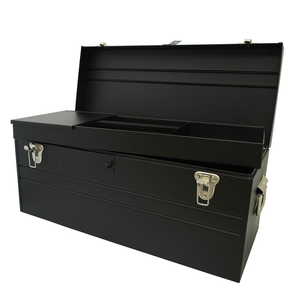 Caja de herramientas de acero negro URREA de 24.80 pulgadas de ancho x 12.60 pulgadas de alto x 11.81 pulgadas de profundidad D8C20
