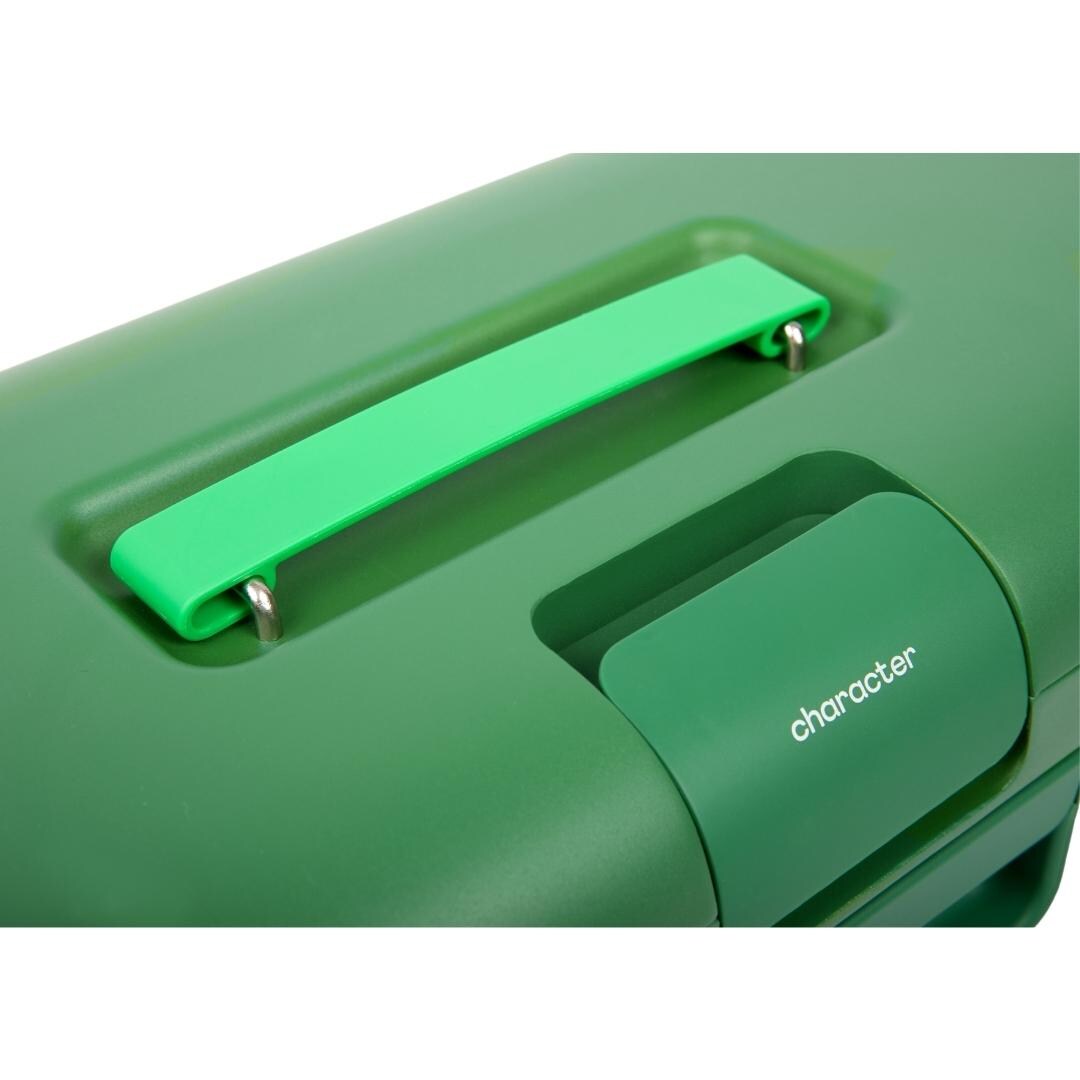 Caja de herramientas de acero verde de 3 cajones, 17 pulgadas de ancho x 8.25 pulgadas de altura x 8.25 pulgadas de profundidad.