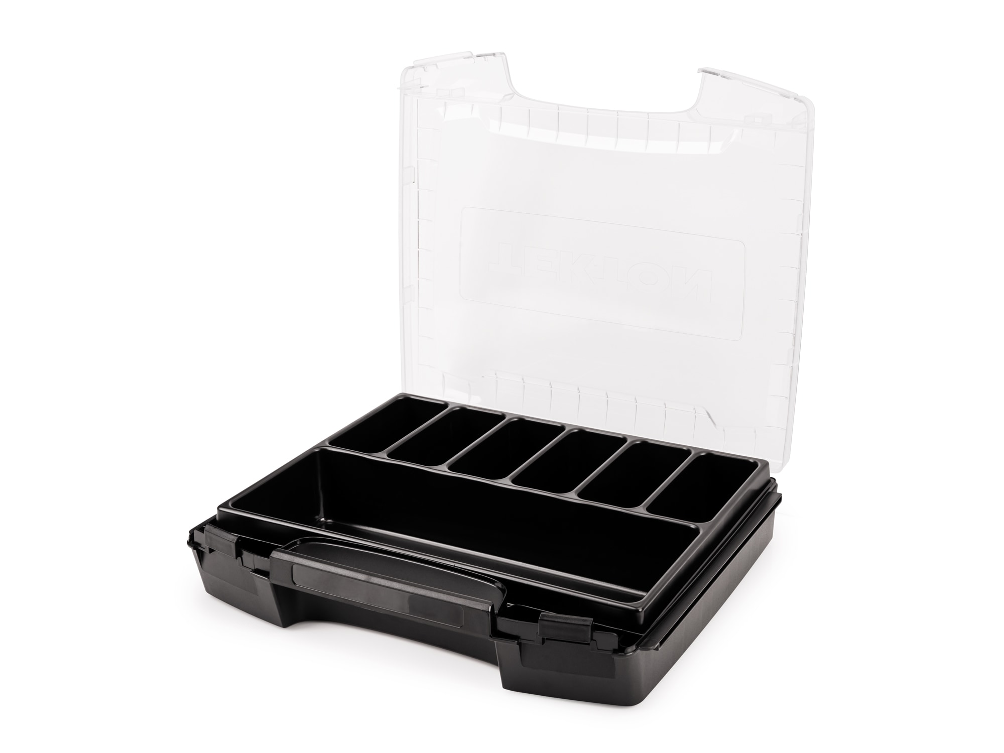 Caja de herramientas de plástico negro TEKTON L-Boxx 14.4 pulgadas de ancho x 2.9 pulgadas de alto x 12.4 pulgadas de profundidad
