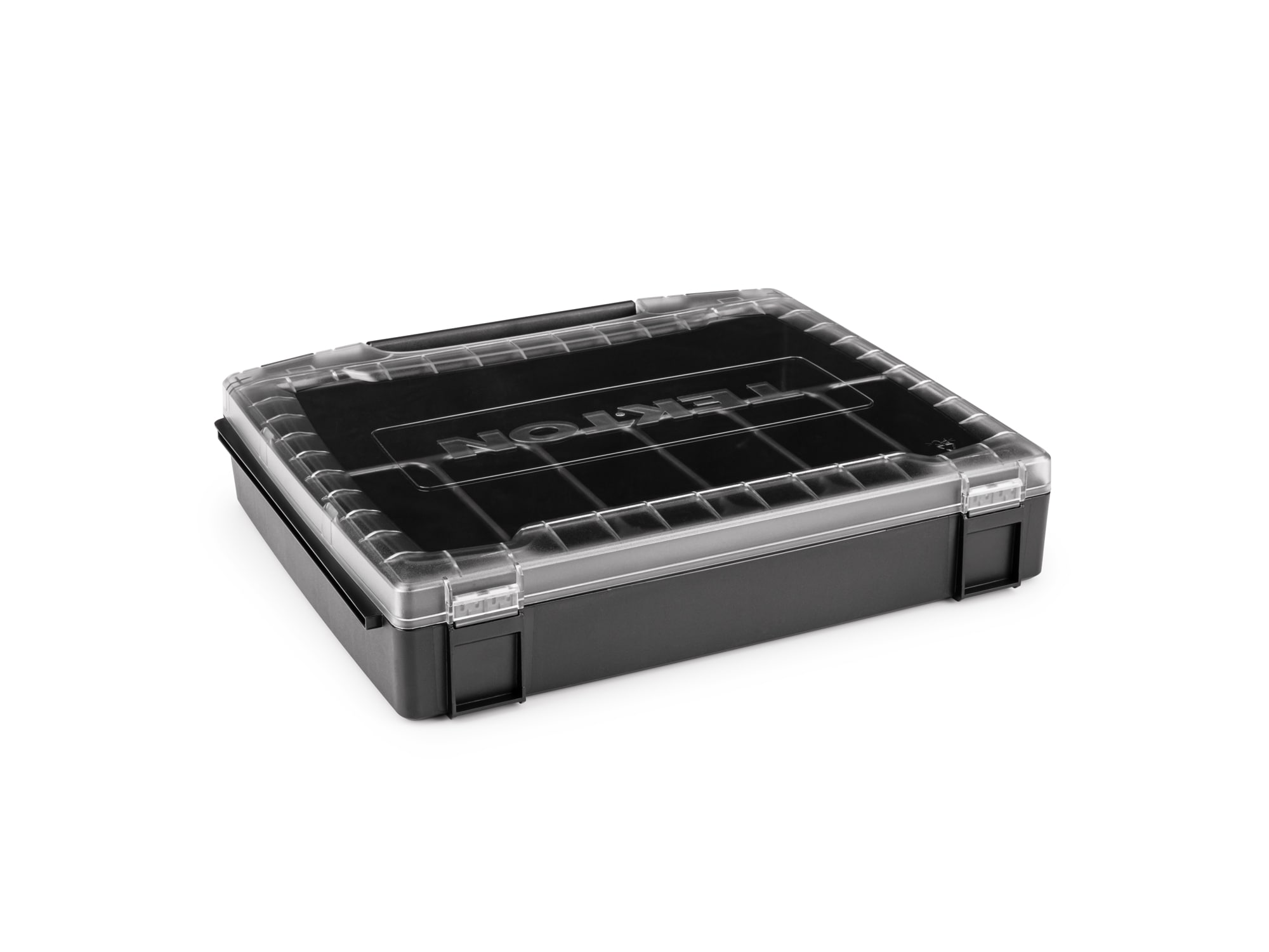 Caja de herramientas de plástico negro TEKTON L-Boxx 14.4 pulgadas de ancho x 2.9 pulgadas de alto x 12.4 pulgadas de profundidad