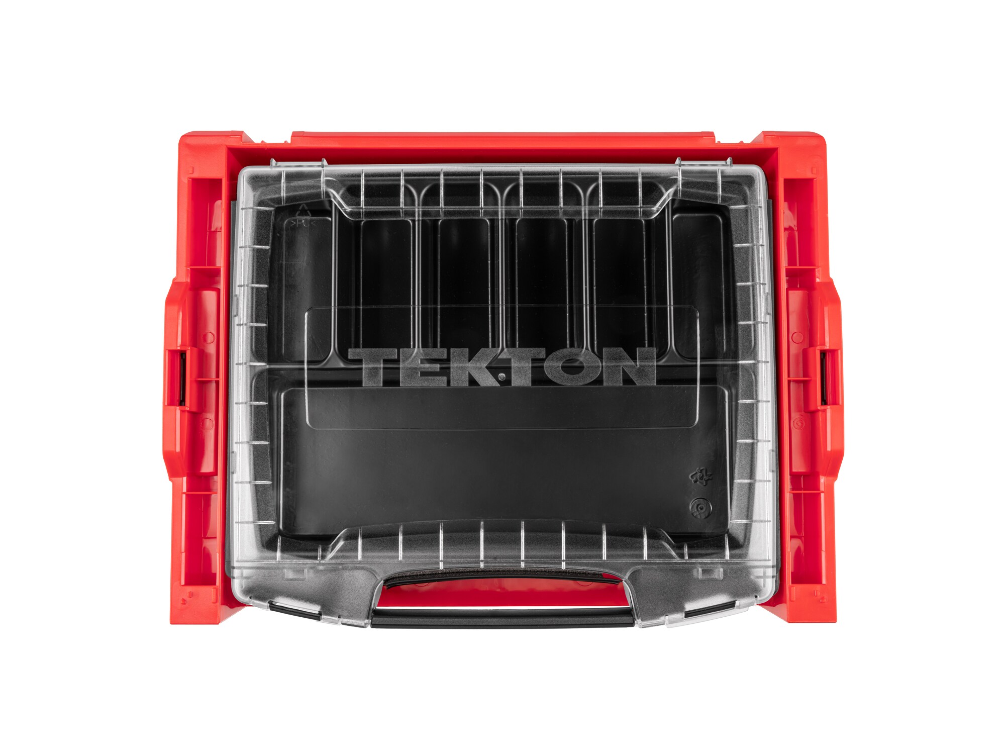 Caja de herramientas de plástico rojo TEKTON L-Boxx de 17.5 pulgadas de ancho x 4 pulgadas de alto x 13.5 pulgadas de profundidad OLB94002