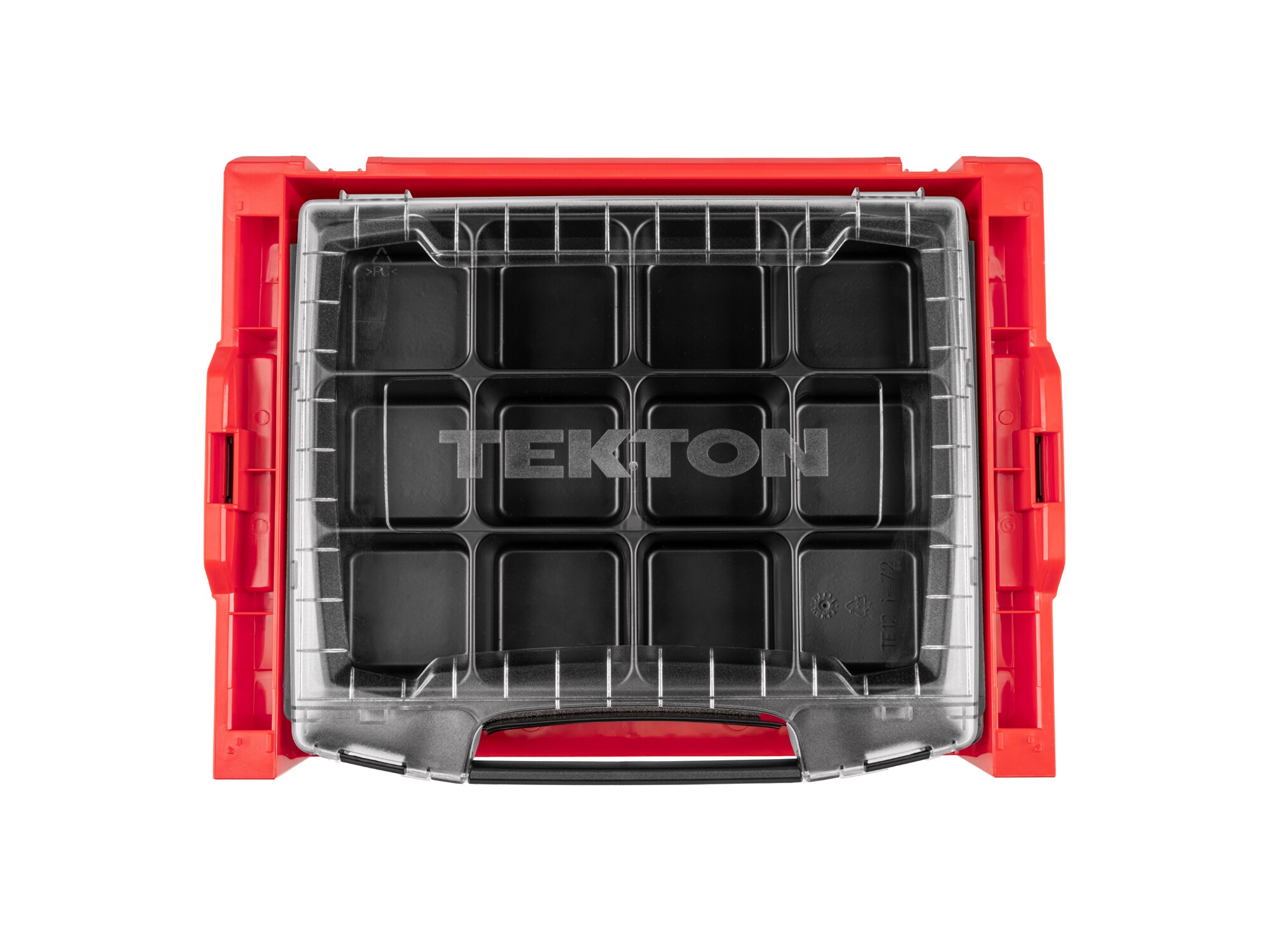 Caja de herramientas de plástico rojo TEKTON L-Boxx 17.5 pulgadas de ancho x 4 pulgadas de alto x 13.5 pulgadas de profundidad OLB94004