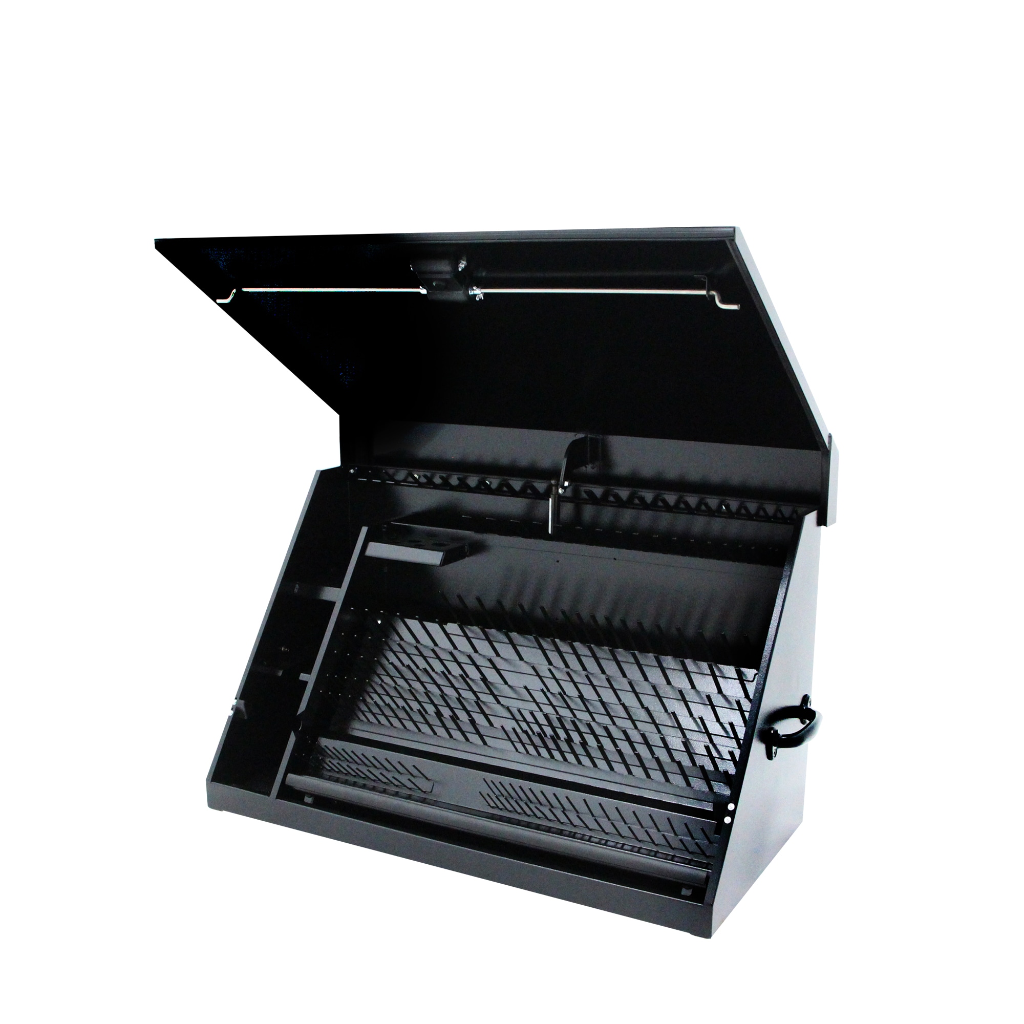 Caja de herramientas de acero negro DEWALT Triangular 36.85 pulgadas de ancho x 21.5 pulgadas de alto x 17.52 pulgadas de profundidad DXTB36BB