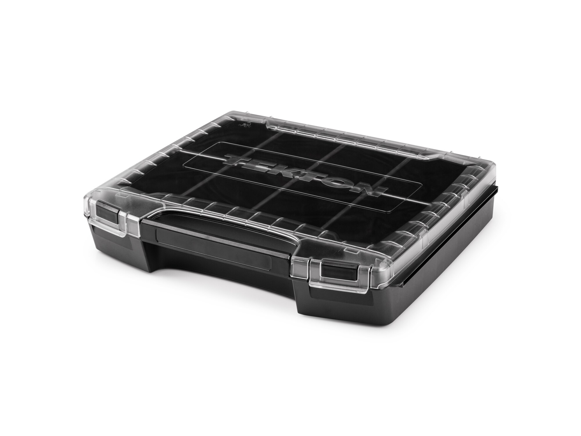 Caja de herramientas de plástico negro TEKTON L-Boxx de 14.4 pulgadas de largo x 2.9 pulgadas de alto x 12.4 pulgadas de profundidad OLB51412