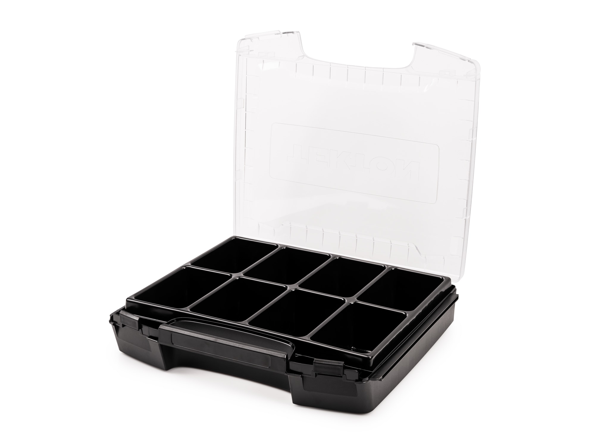 Caja de herramientas de plástico negro TEKTON L-Boxx de 14.4 pulgadas de largo x 2.9 pulgadas de alto x 12.4 pulgadas de profundidad OLB51412