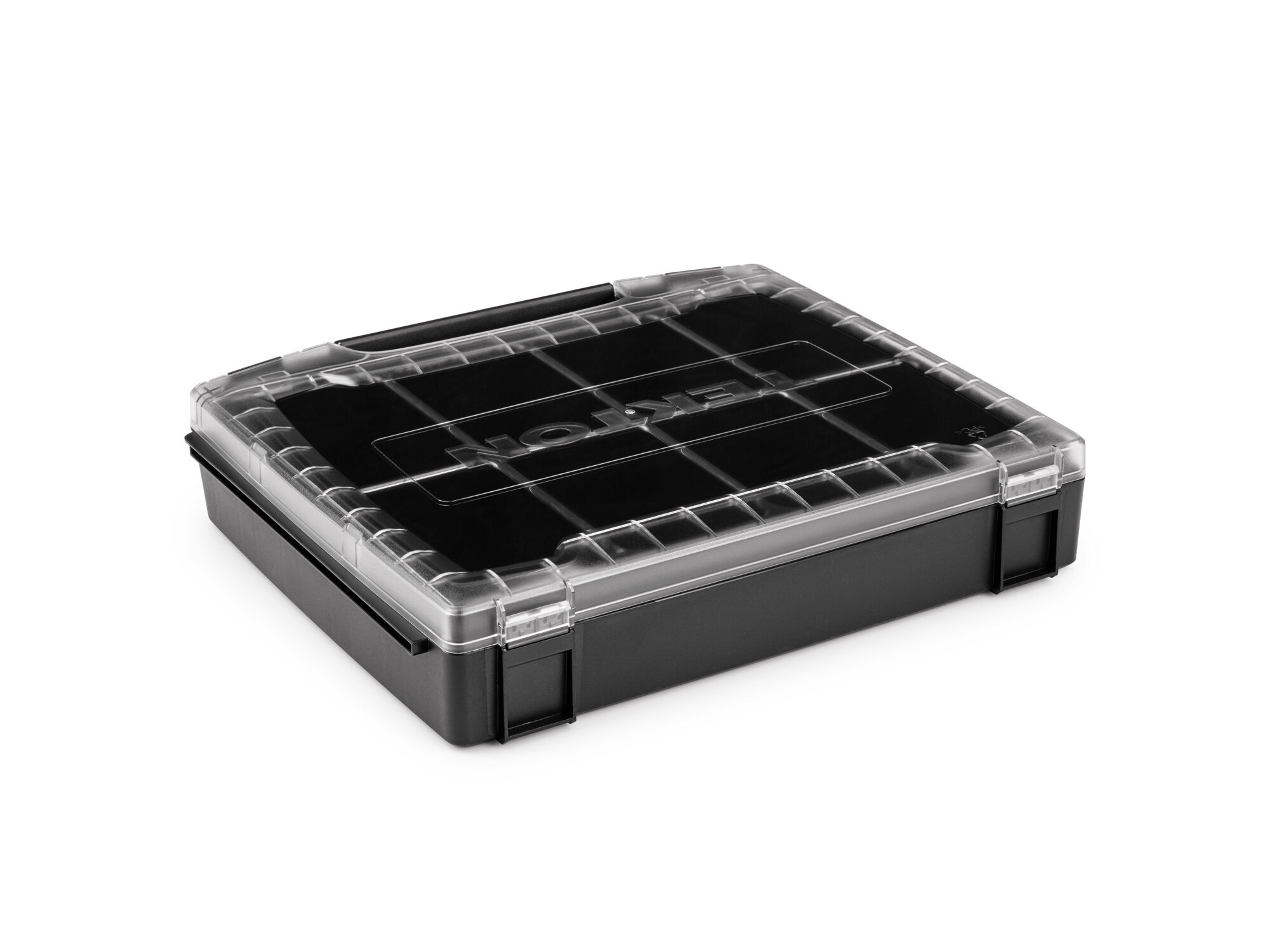 Caja de herramientas de plástico negro TEKTON L-Boxx de 14.4 pulgadas de largo x 2.9 pulgadas de alto x 12.4 pulgadas de profundidad OLB51412