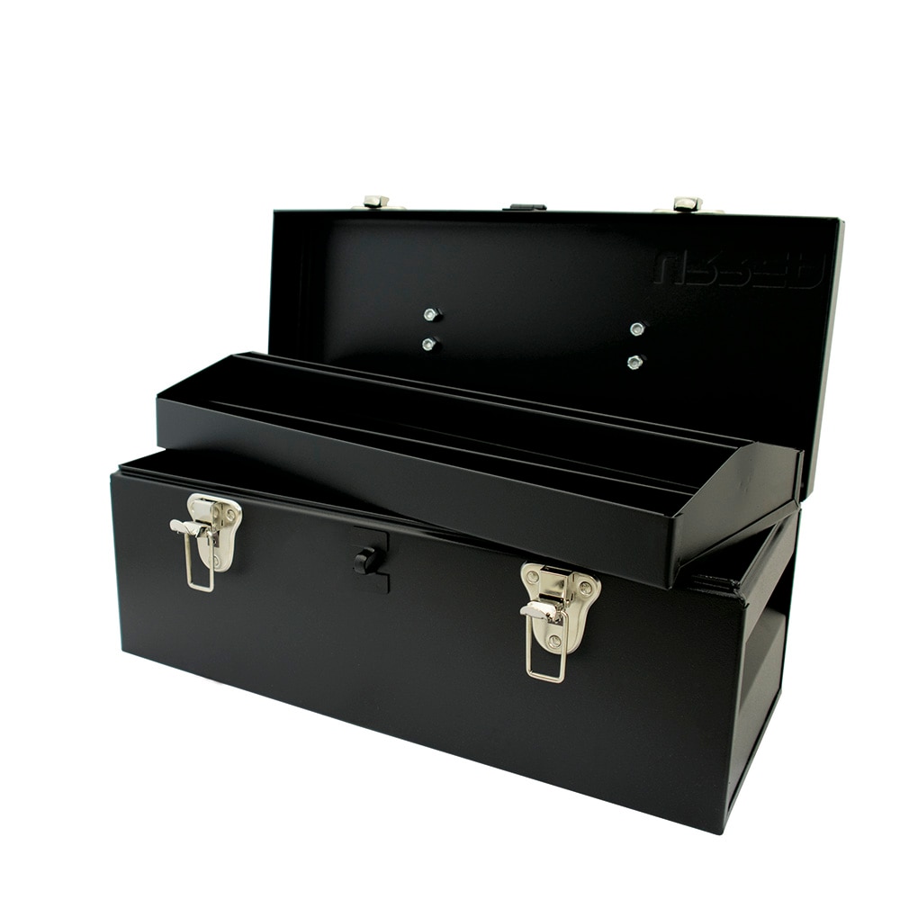 Caja de herramientas de acero negro URREA 19.29 pulgadas de ancho x 9.06 pulgadas de alto x 9.06 pulgadas de profundidad D4C20