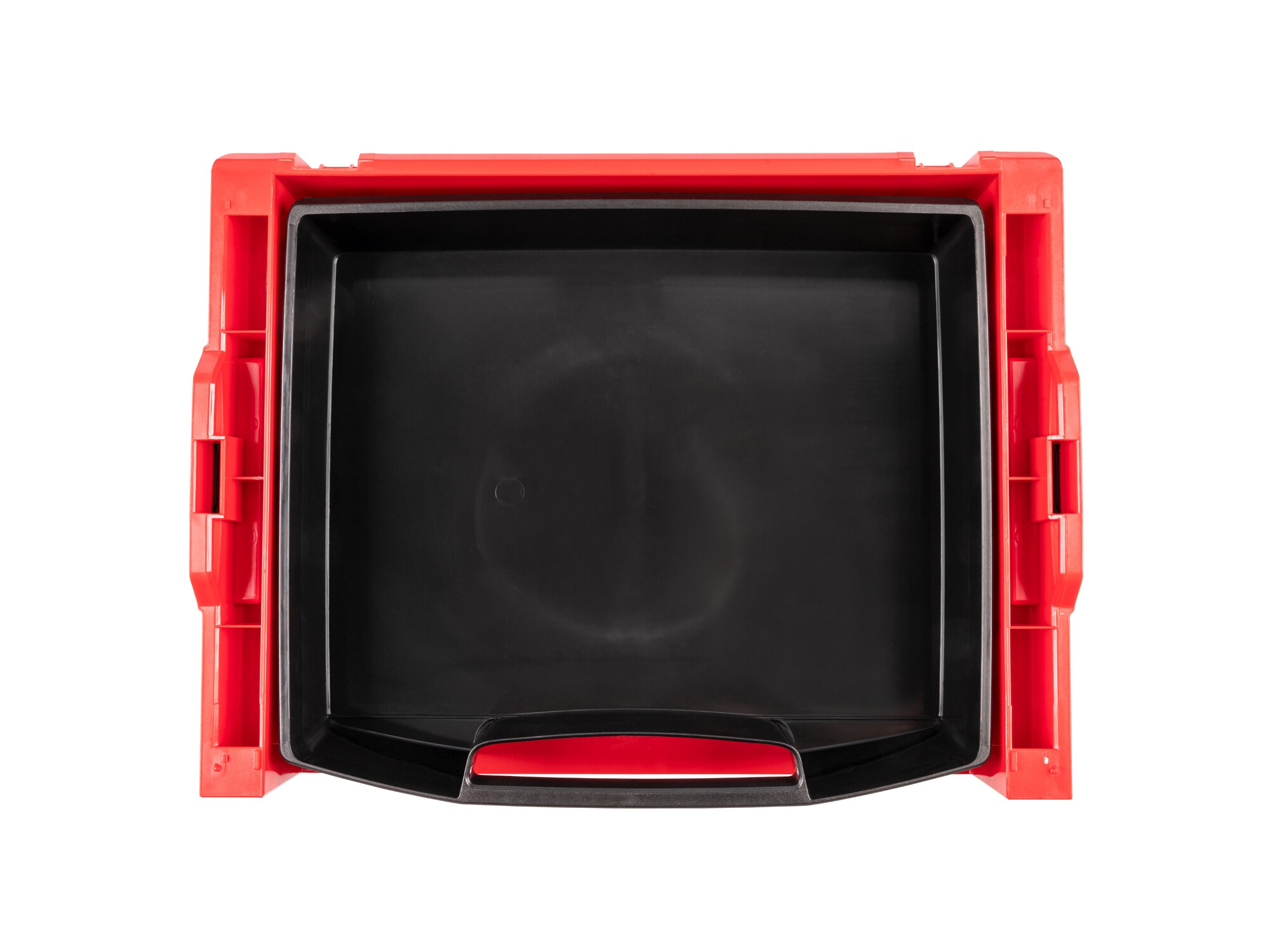 Caja de herramientas de plástico roja TEKTON L-Boxx 17.5 pulgadas de ancho x 4 pulgadas de alto x 13.5 pulgadas de profundidad OLB94010