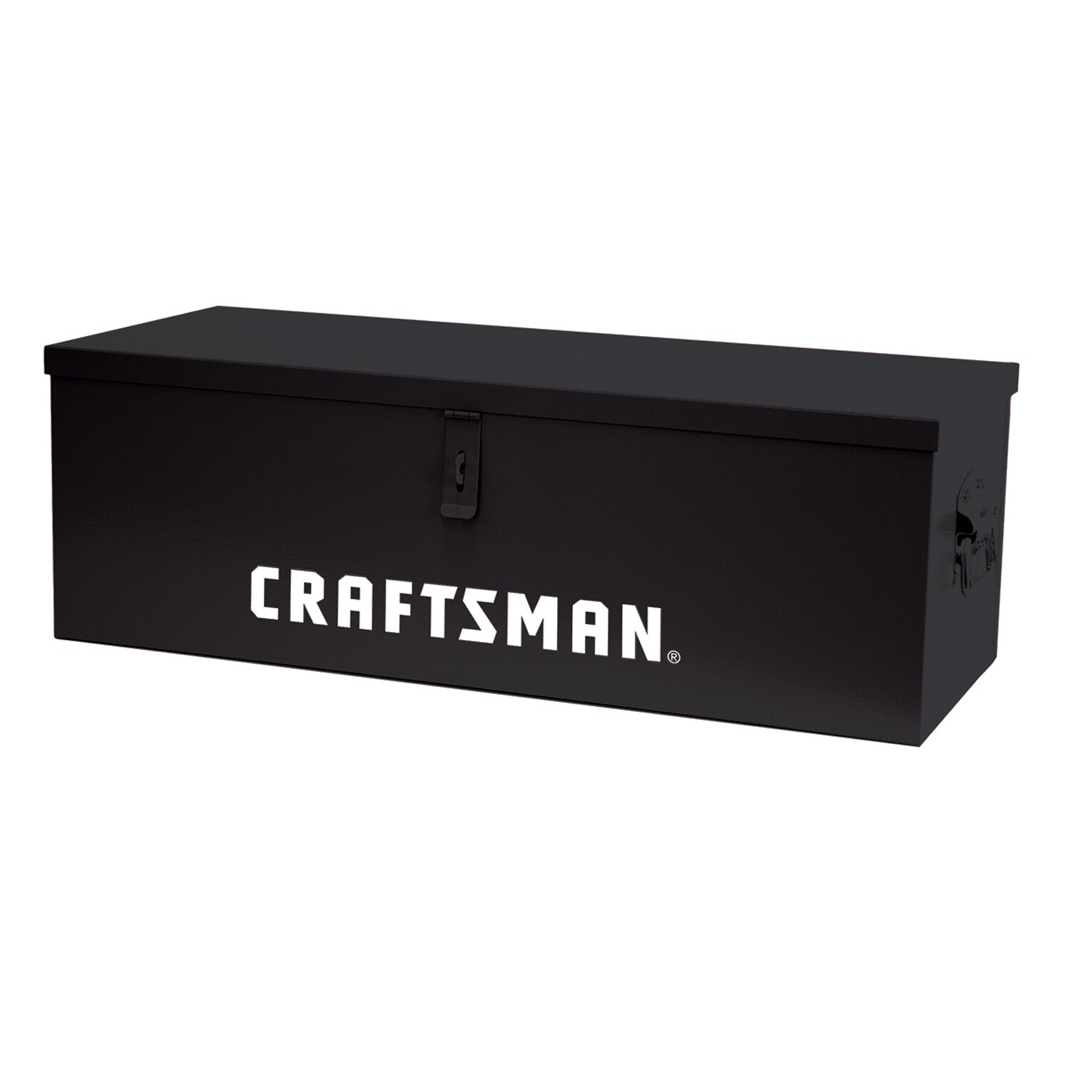 Caja de herramientas portátil CRAFTSMAN 30.12 pulgadas de ancho x 12.2 pulgadas de alto x 10.24 pulgadas de profundidad en acero negro Caja de herramientas CMXQCHS30UBB