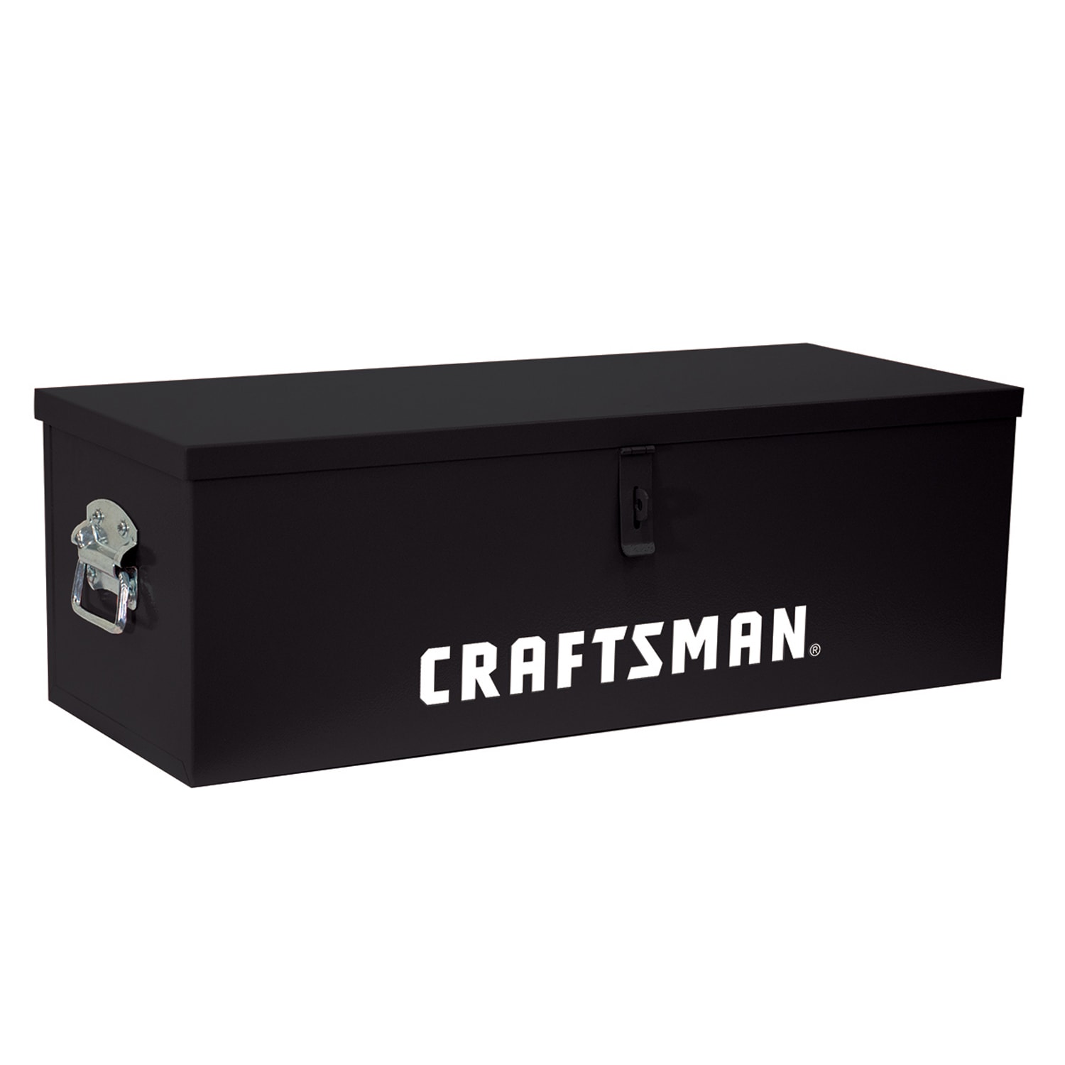 Caja de herramientas portátil CRAFTSMAN 30.12 pulgadas de ancho x 12.2 pulgadas de alto x 10.24 pulgadas de profundidad en acero negro Caja de herramientas CMXQCHS30UBB