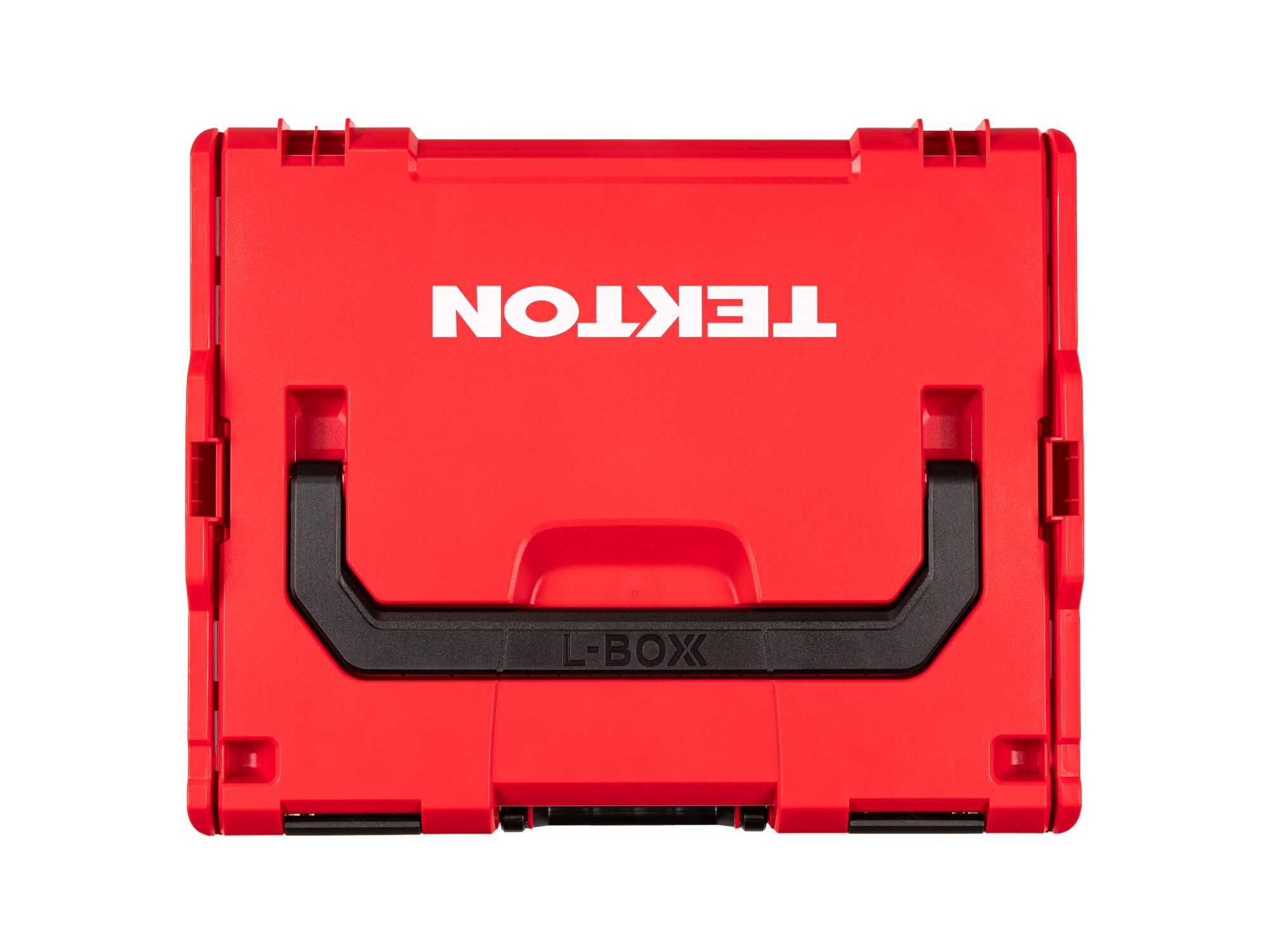 Caja de herramientas de plástico rojo TEKTON L-Boxx de 17.5 pulgadas de largo x 6 pulgadas de alto x 14.1 pulgadas de profundidad OLB91002