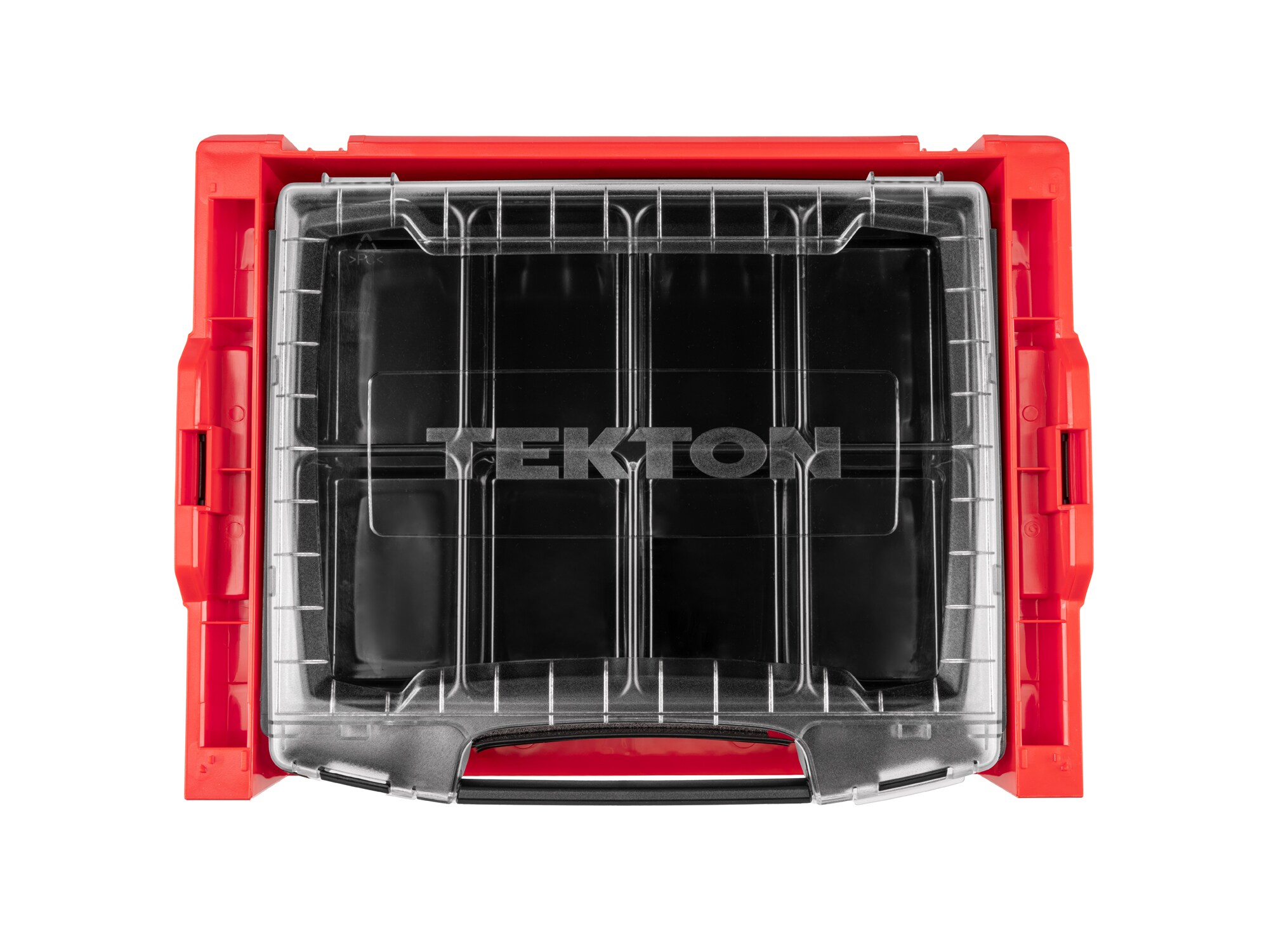Caja de herramientas de plástico rojo TEKTON L-Boxx de 17.5 pulgadas de ancho x 16 pulgadas de alto x 14.1 pulgadas de profundidad con 3 cajones OLB99200