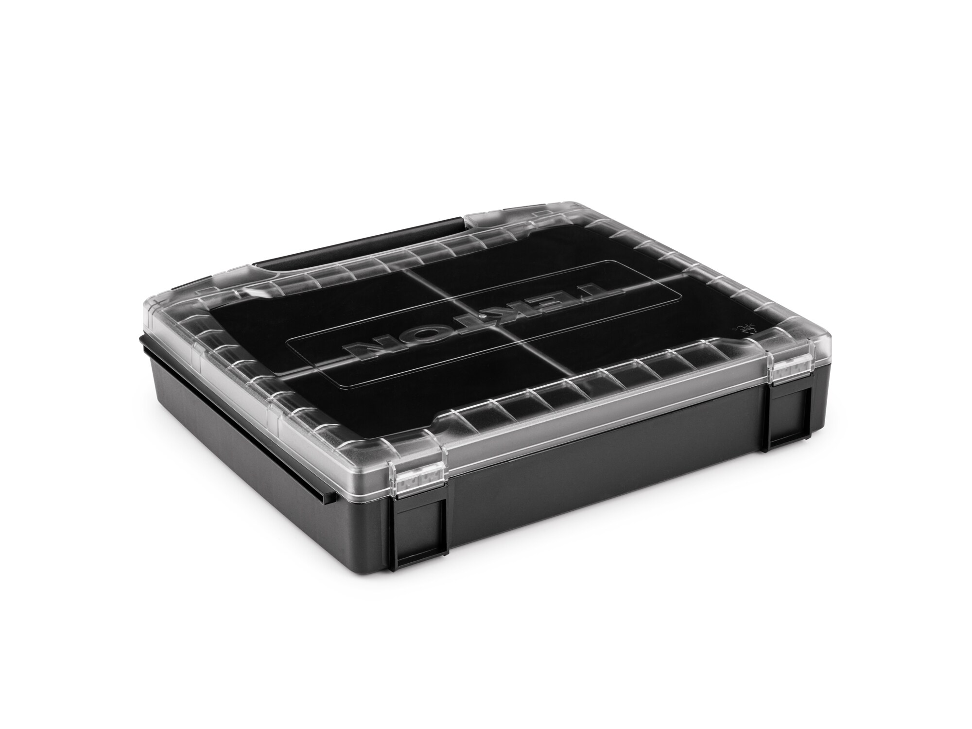 Caja de herramientas de plástico negro TEKTON L-Boxx de 14.4 pulgadas de ancho x 2.9 pulgadas de alto x 12.4 pulgadas de profundidad OLB51410