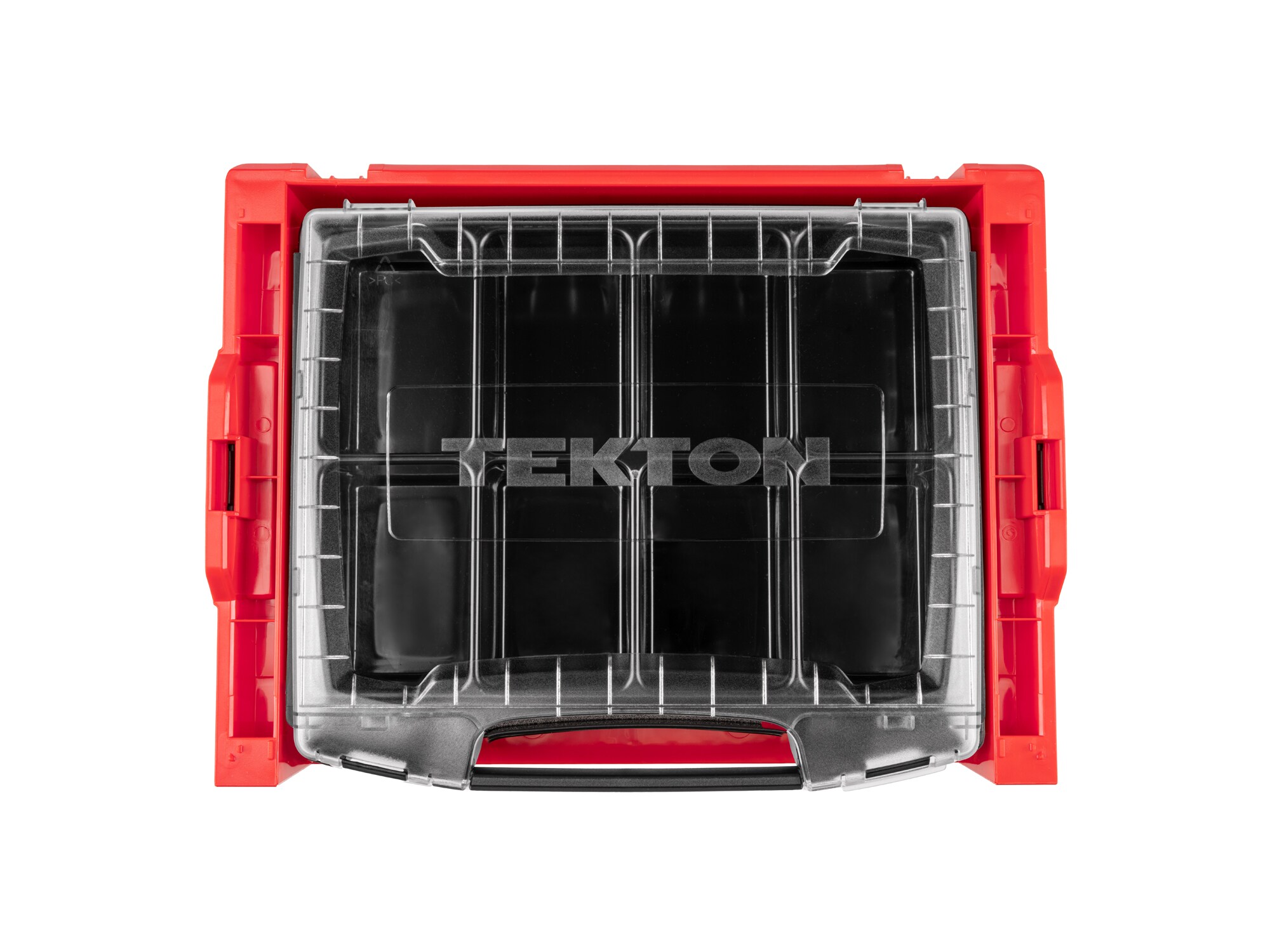 Caja de herramientas de plástico rojo TEKTON L-Boxx 17.5 pulgadas de ancho x 4 pulgadas de alto x 13.5 pulgadas de profundidad OLB94003