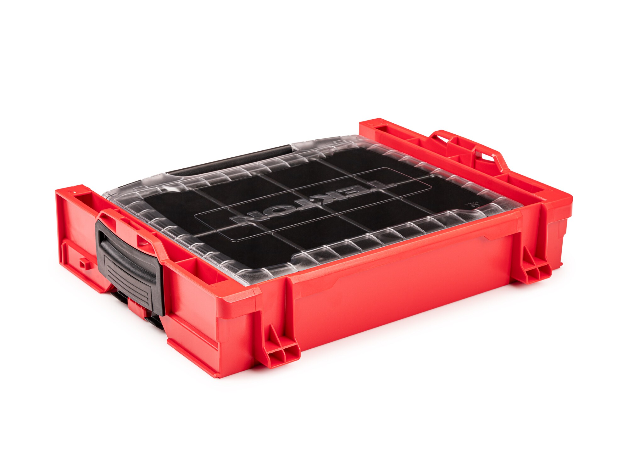 Caja de herramientas de plástico rojo TEKTON L-Boxx 17.5 pulgadas de ancho x 4 pulgadas de alto x 13.5 pulgadas de profundidad OLB94003