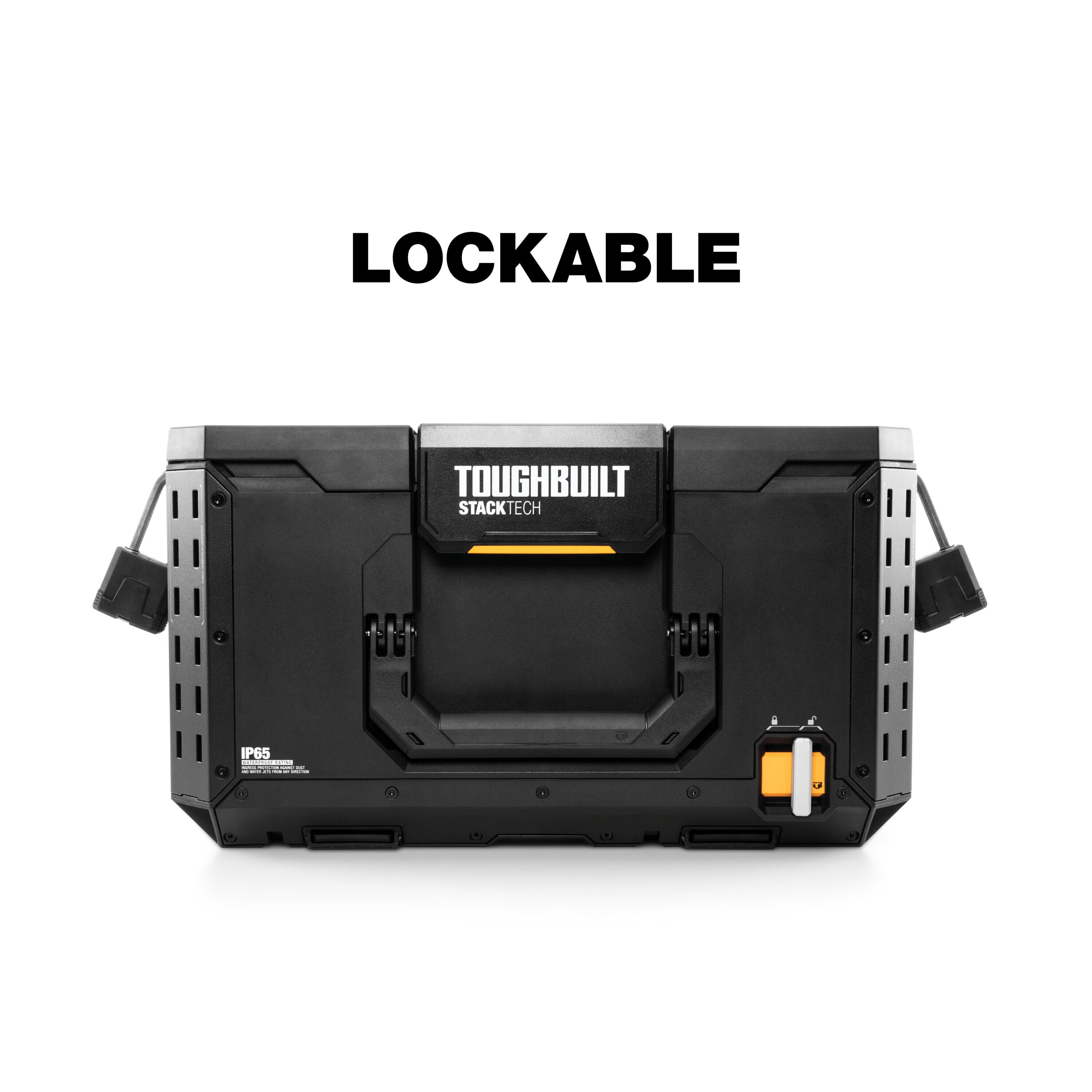 Caja de herramientas de plástico/metal TOUGHBUILT STACKTECH grande de 21 pulgadas de ancho x 11.7 pulgadas de alto x 16 pulgadas de profundidad TB-B1-B-50
