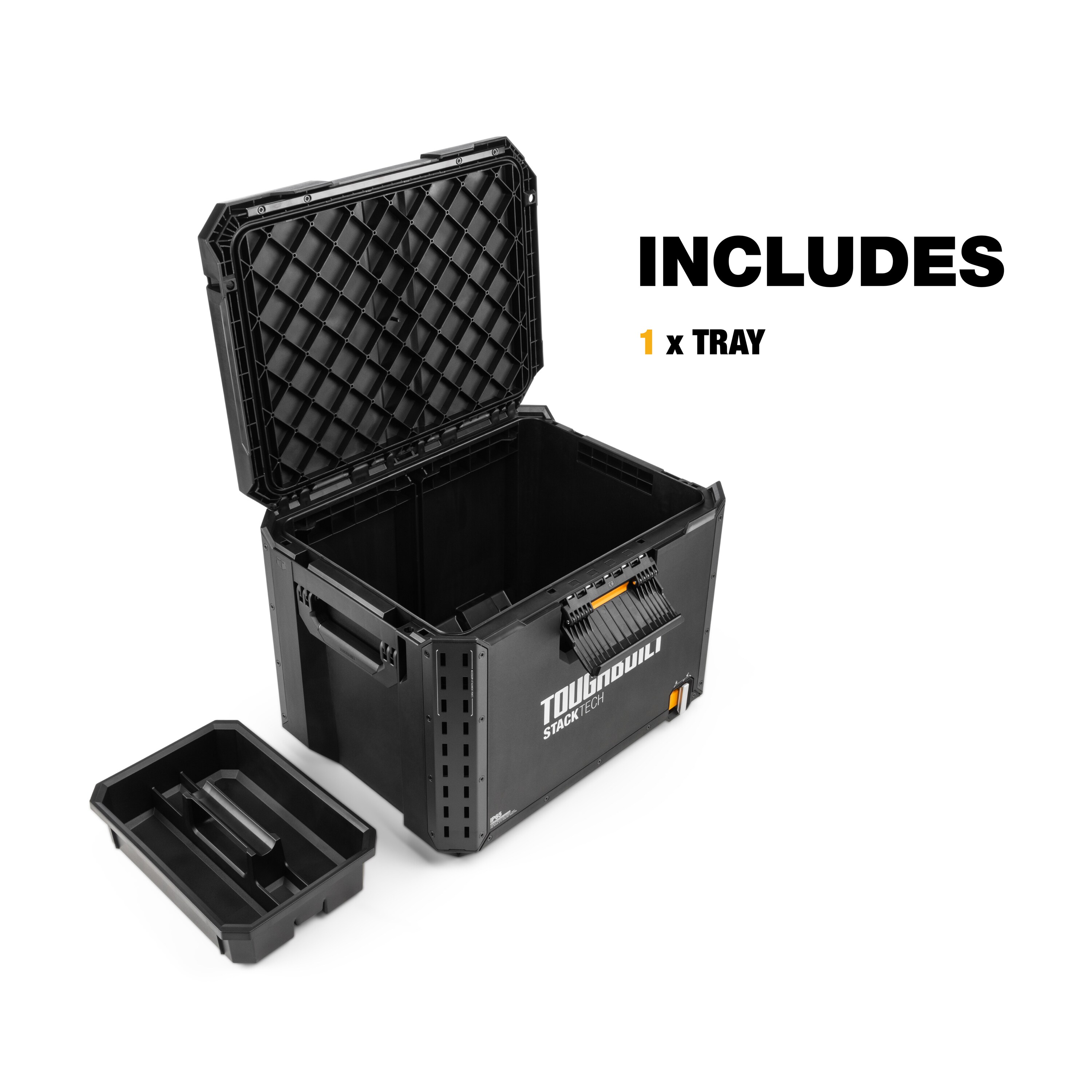 Caja de herramientas TOUGHBUILT STACKTECH XL de plástico/metal de 21 pulgadas de ancho x 15.6 pulgadas de alto x 16 pulgadas de profundidad TB-B1-B-70