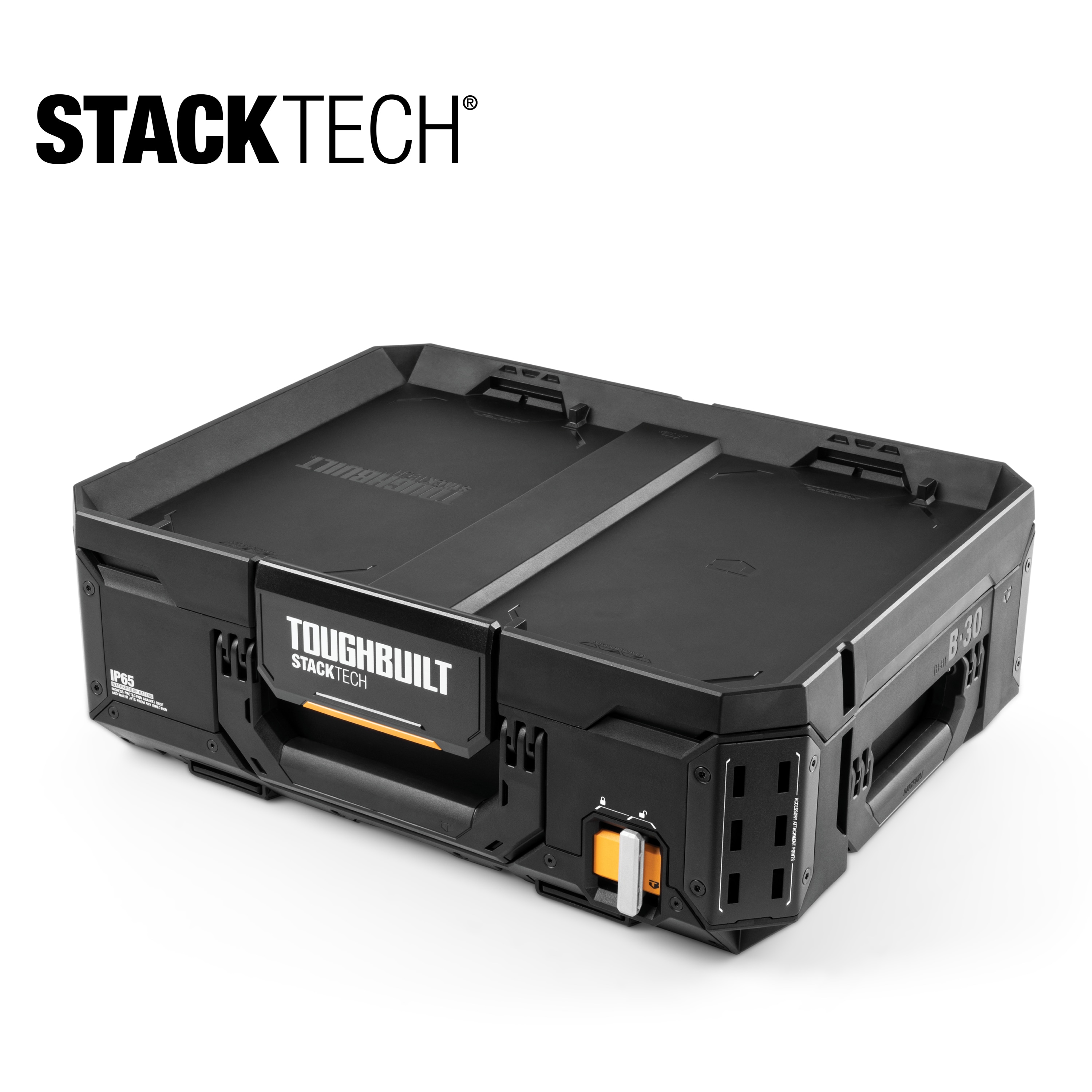 Caja de herramientas de plástico/metal TOUGHBUILT STACKTECH 21 pulgadas de ancho x 13.5 pulgadas de alto x 16 pulgadas de profundidad TB-B1-B-30