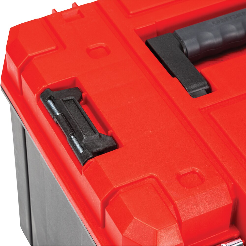 Caja de herramientas de plástico roja CRAFTSMAN VERSASTACK de 17 pulgadas de ancho x 11.87 pulgadas de alto x 13.0 pulgadas de profundidad CMST17825