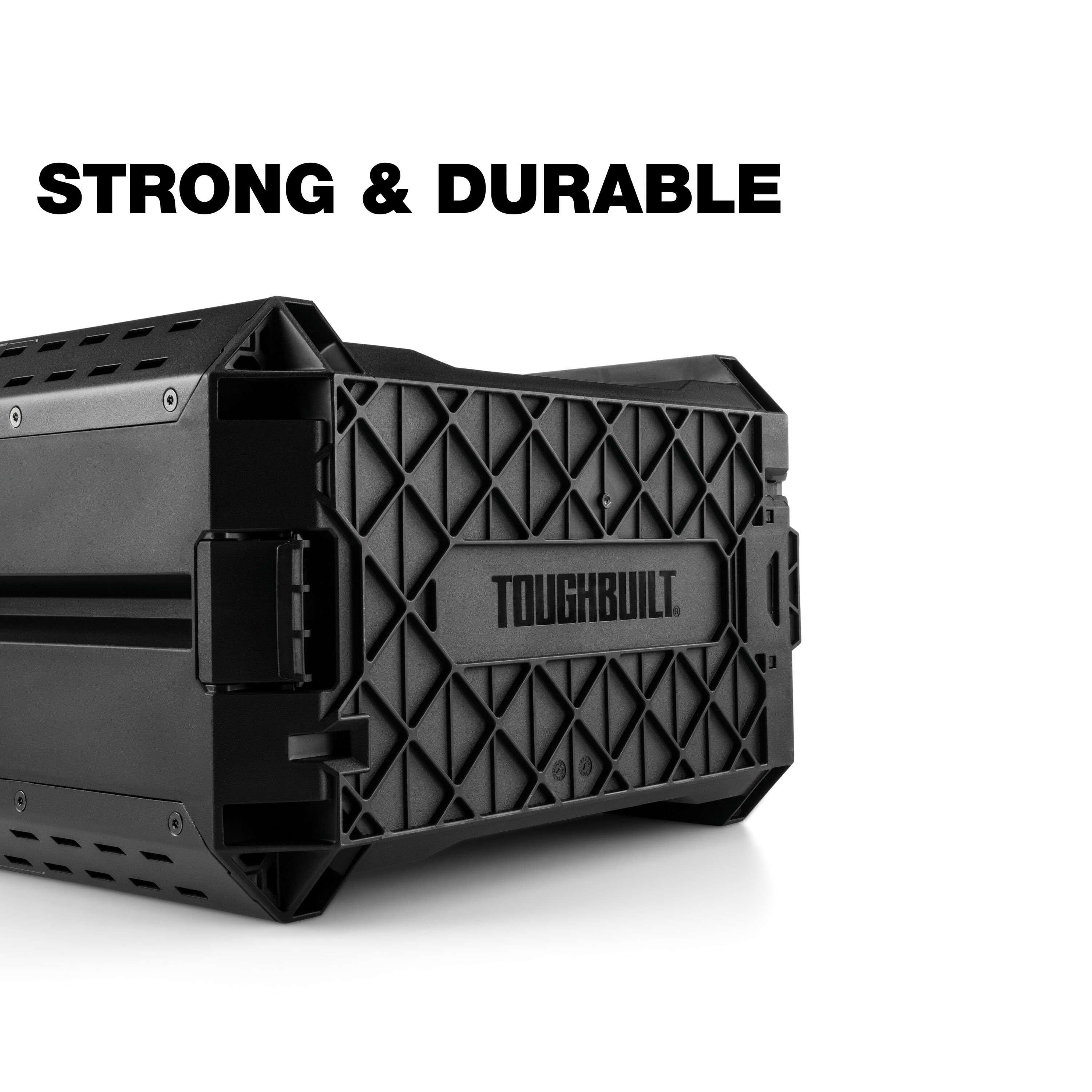 Caja de herramientas de plástico y metal TOUGHBUILT STACKTECH Compact 10.4 pulgadas de ancho x 13.5 pulgadas de alto x 16 pulgadas de profundidad TB-B1-B-60C