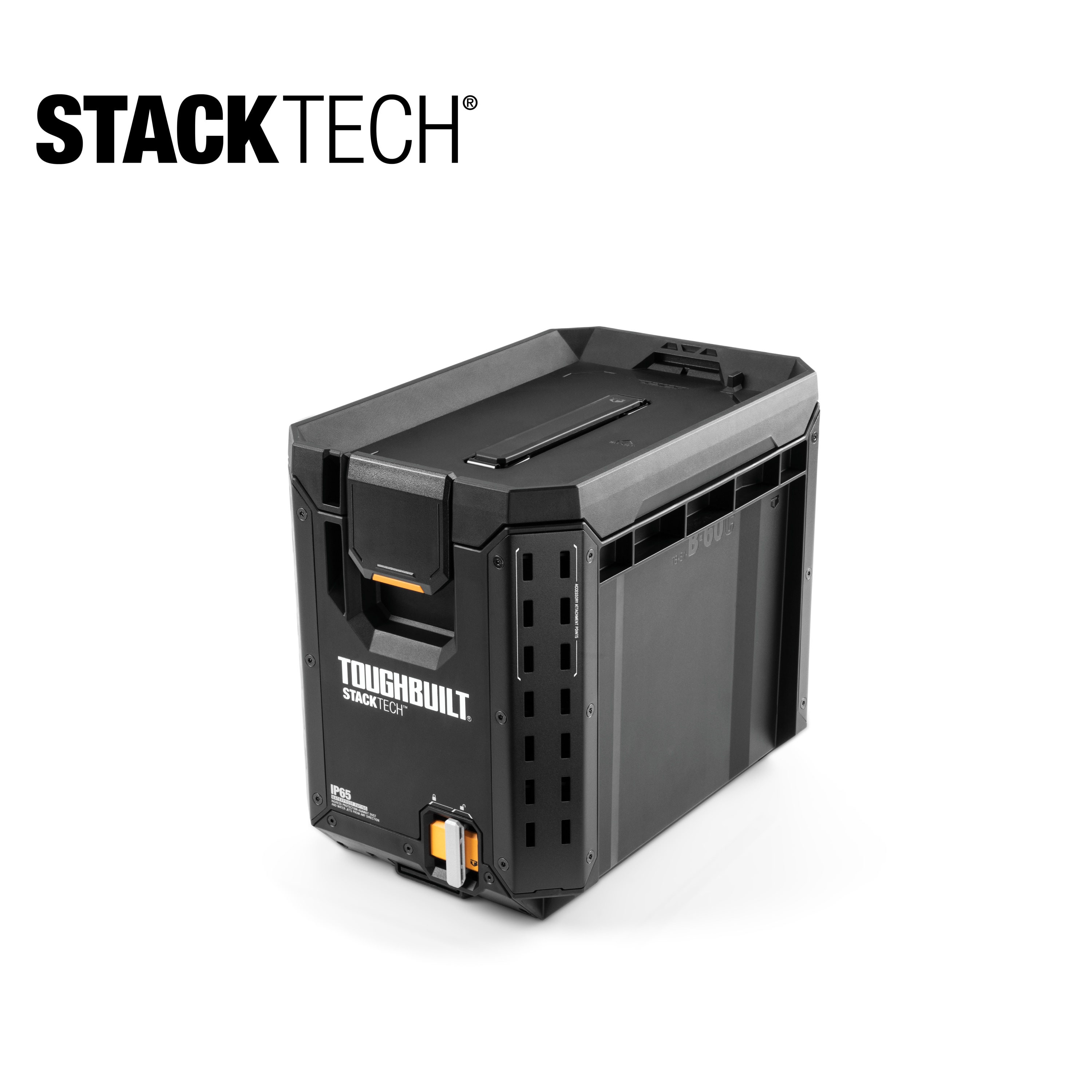 Caja de herramientas de plástico y metal TOUGHBUILT STACKTECH Compact 10.4 pulgadas de ancho x 13.5 pulgadas de alto x 16 pulgadas de profundidad TB-B1-B-60C