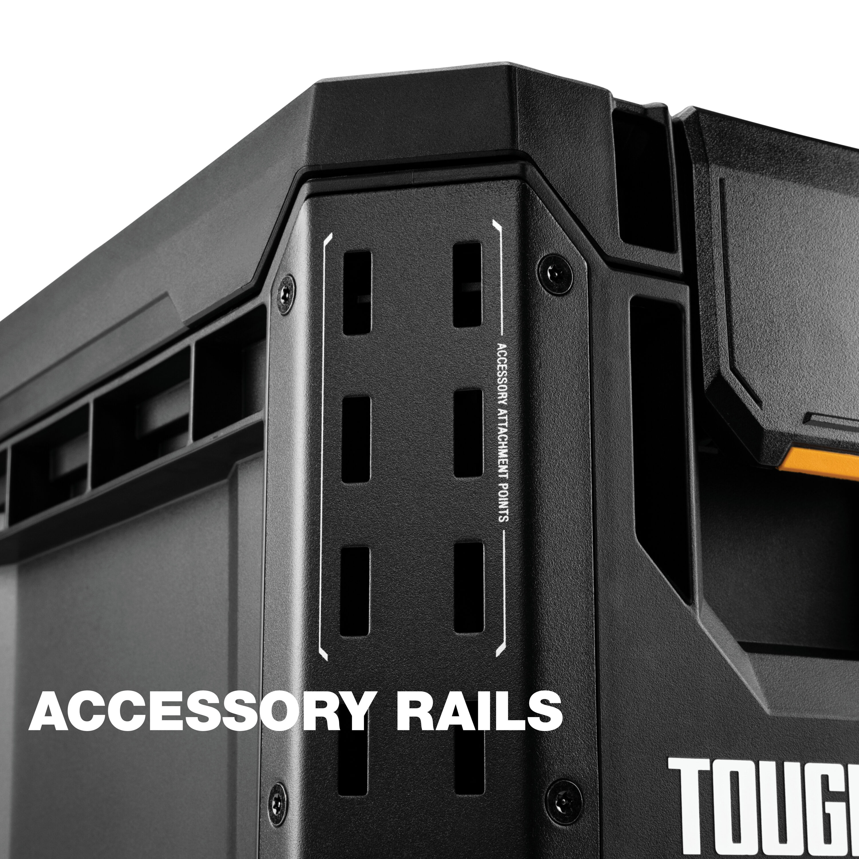 Caja de herramientas de plástico y metal TOUGHBUILT STACKTECH Compact 10.4 pulgadas de ancho x 13.5 pulgadas de alto x 16 pulgadas de profundidad TB-B1-B-60C