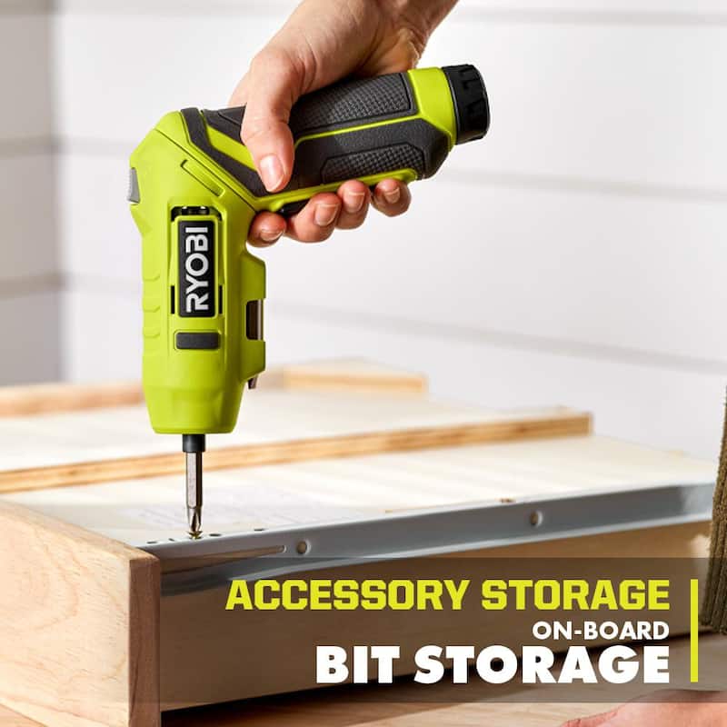 Kit de destornillador de litio RYOBI USB con batería de litio USB de 2.0 Ah y cable de carga - FVD50K
