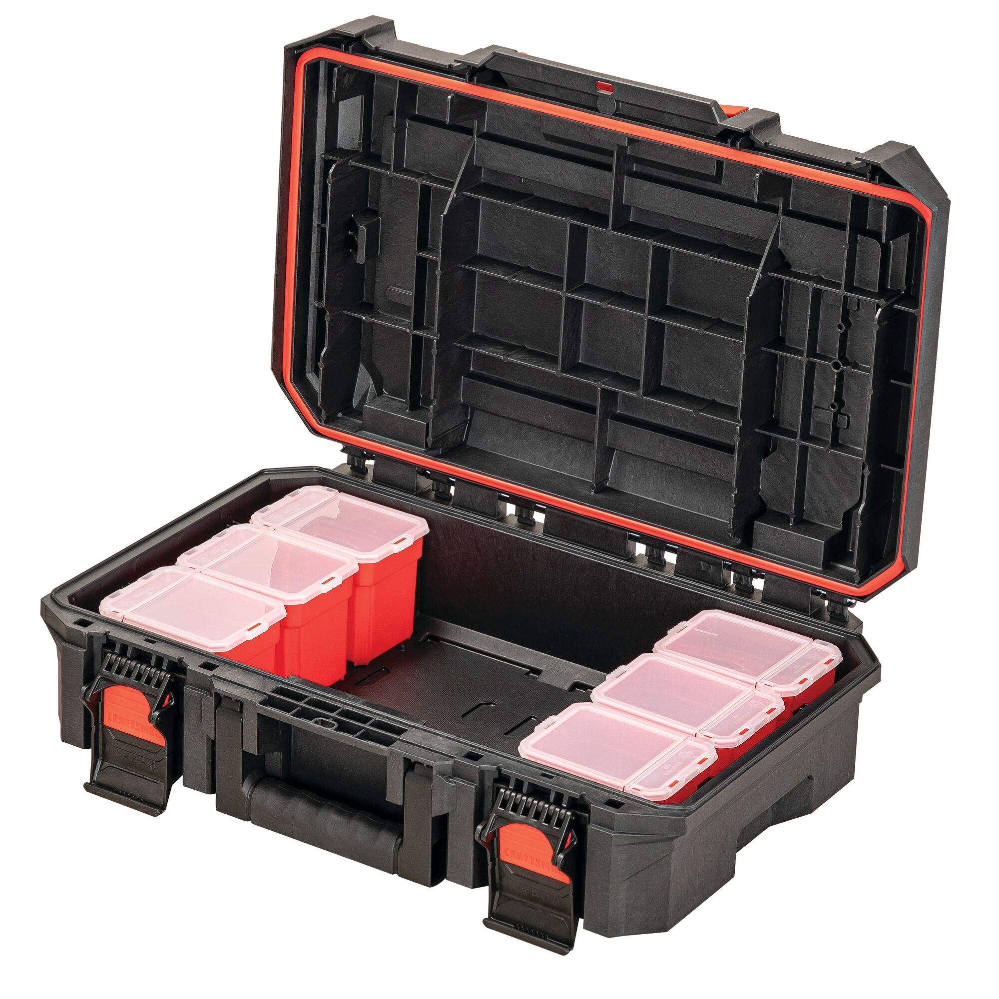 Caja de herramientas de espuma estructural negra CRAFTSMAN TRADESTACK de 21.625 pulgadas de ancho x 6.375 pulgadas de alto x 14.625 pulgadas de profundidad CMST21415.