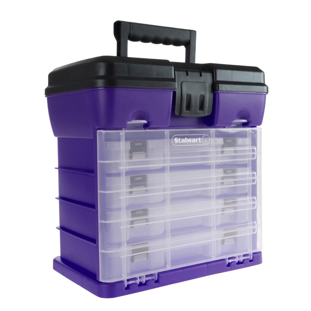 Cajas de herramientas Fleming Supply 8.2 pulgadas de ancho x 12.49 pulgadas de alto x 12.2 pulgadas de profundidad 4 cajones Varias colores/acabados Caja de herramientas de plástico 762531KXX