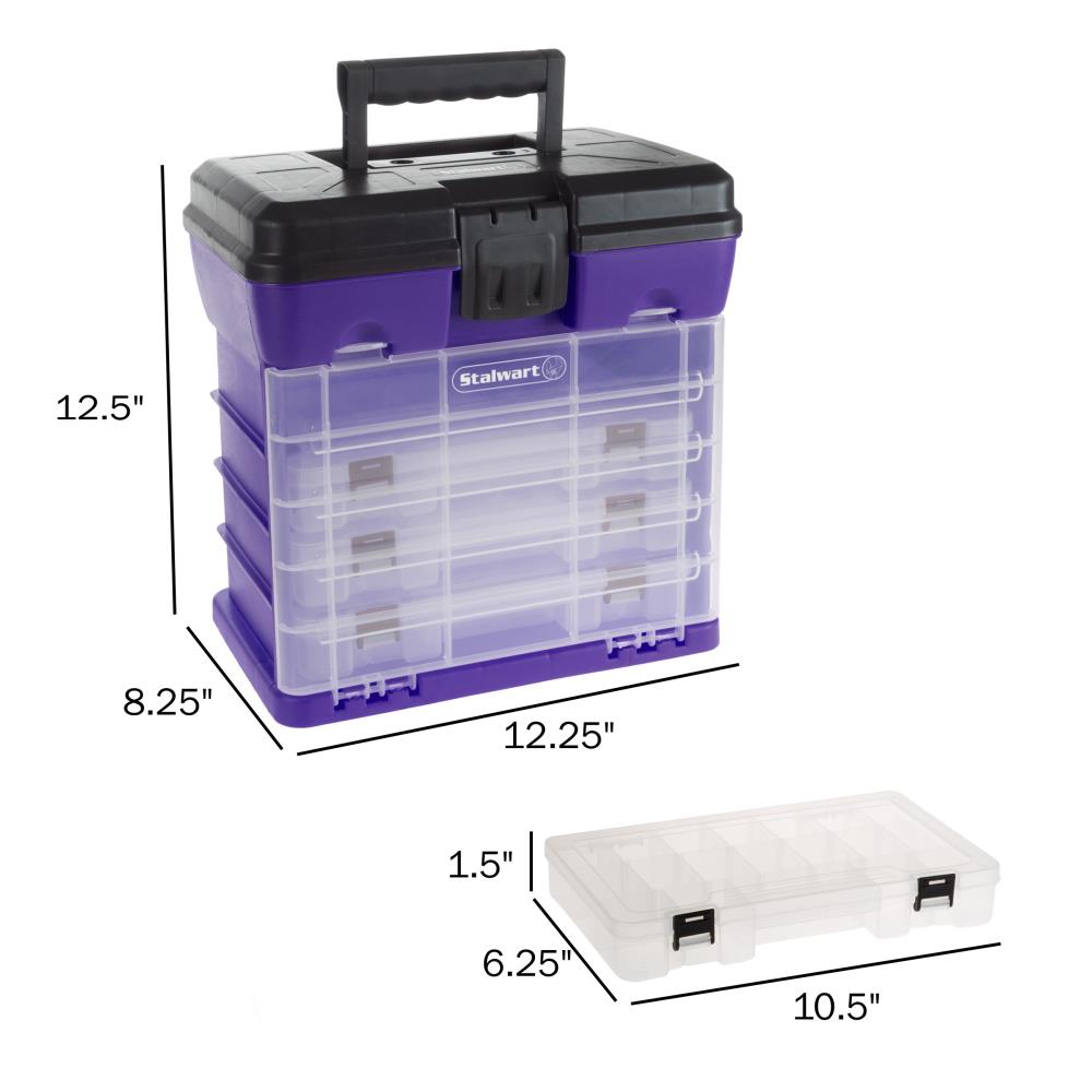Cajas de herramientas Fleming Supply 8.2 pulgadas de ancho x 12.49 pulgadas de alto x 12.2 pulgadas de profundidad 4 cajones Varias colores/acabados Caja de herramientas de plástico 762531KXX