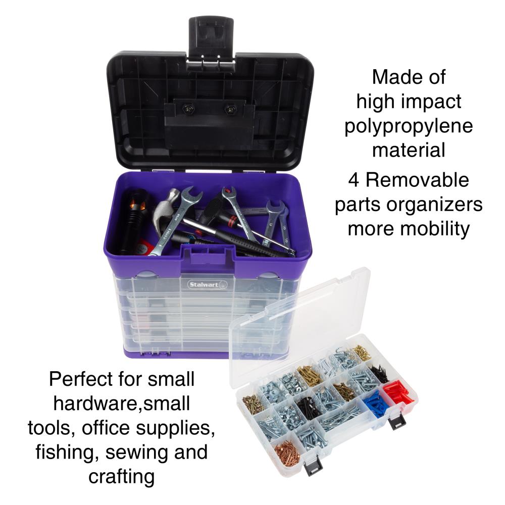 Cajas de herramientas Fleming Supply 8.2 pulgadas de ancho x 12.49 pulgadas de alto x 12.2 pulgadas de profundidad 4 cajones Varias colores/acabados Caja de herramientas de plástico 762531KXX