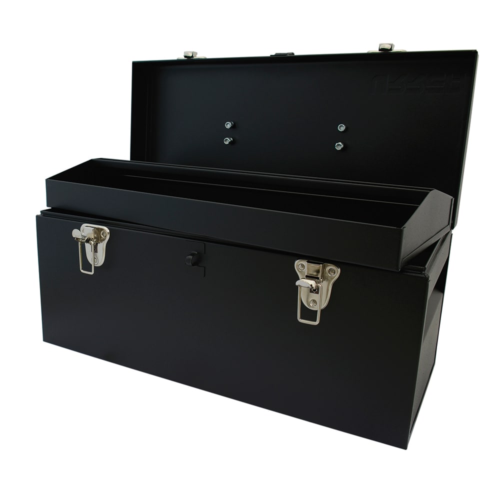 Caja de herramientas de acero negro URREA de 21.26 pulgadas de ancho x 11.42 pulgadas de alto x 10.04 pulgadas de profundidad D6C20
