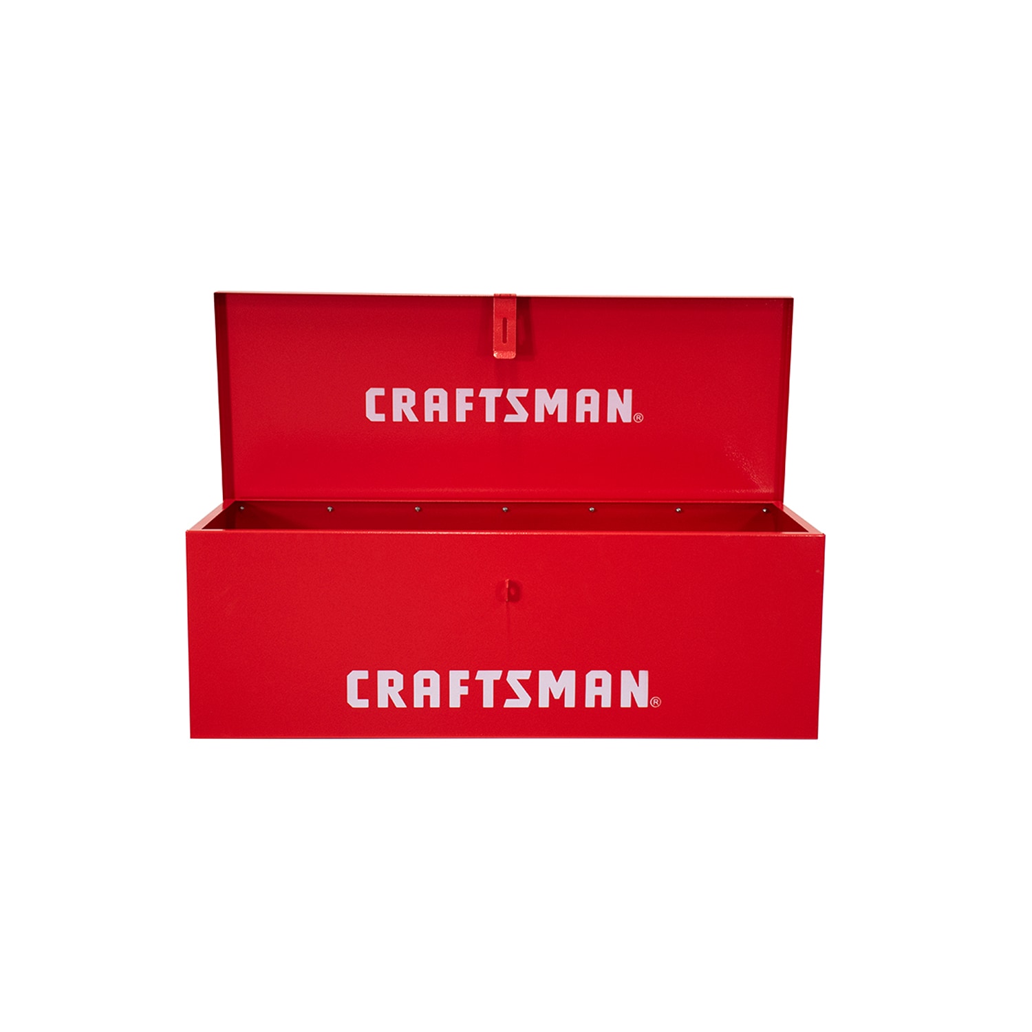 Caja de herramientas portátil de CRAFTSMAN 30.12 pulgadas de ancho x 12.2 pulgadas de alto x 10.24 pulgadas de profundidad, caja de herramientas de acero roja CMXQCHS30UBR