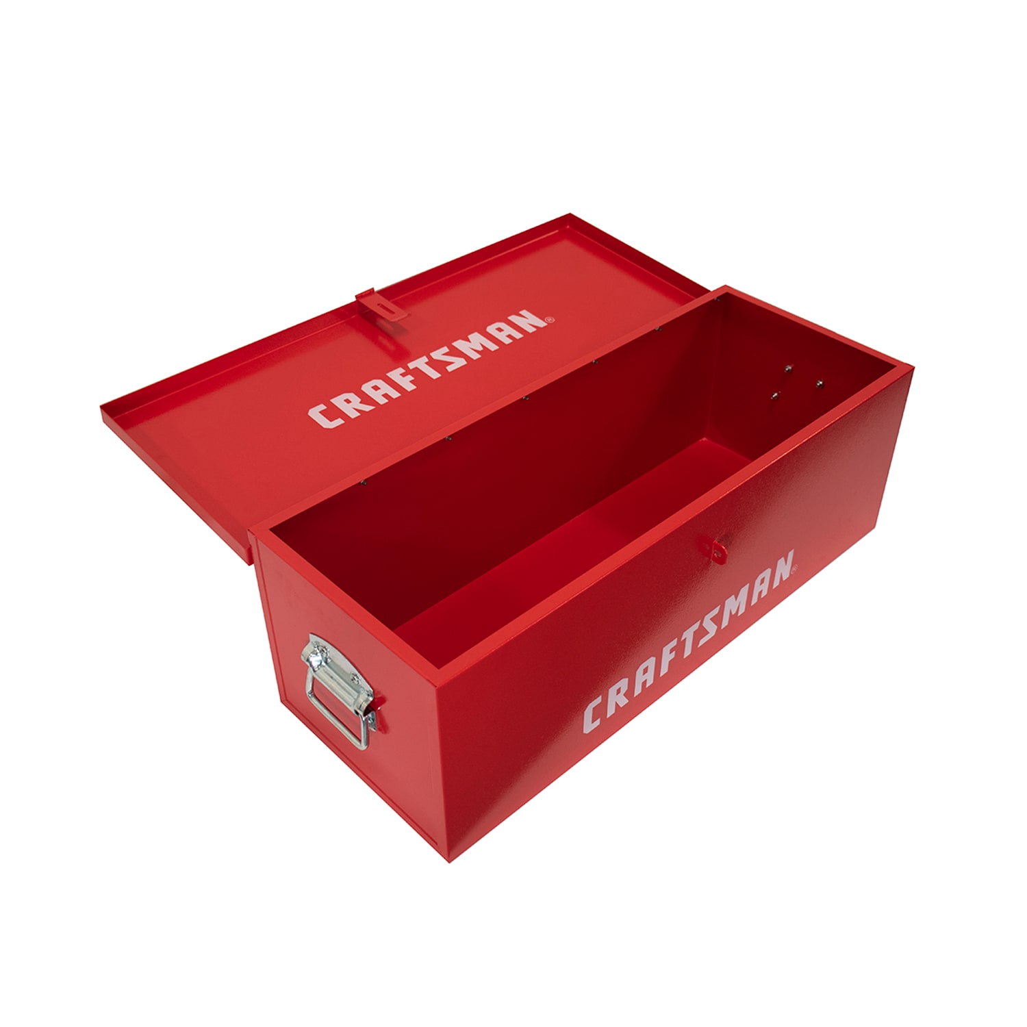 Caja de herramientas portátil de CRAFTSMAN 30.12 pulgadas de ancho x 12.2 pulgadas de alto x 10.24 pulgadas de profundidad, caja de herramientas de acero roja CMXQCHS30UBR