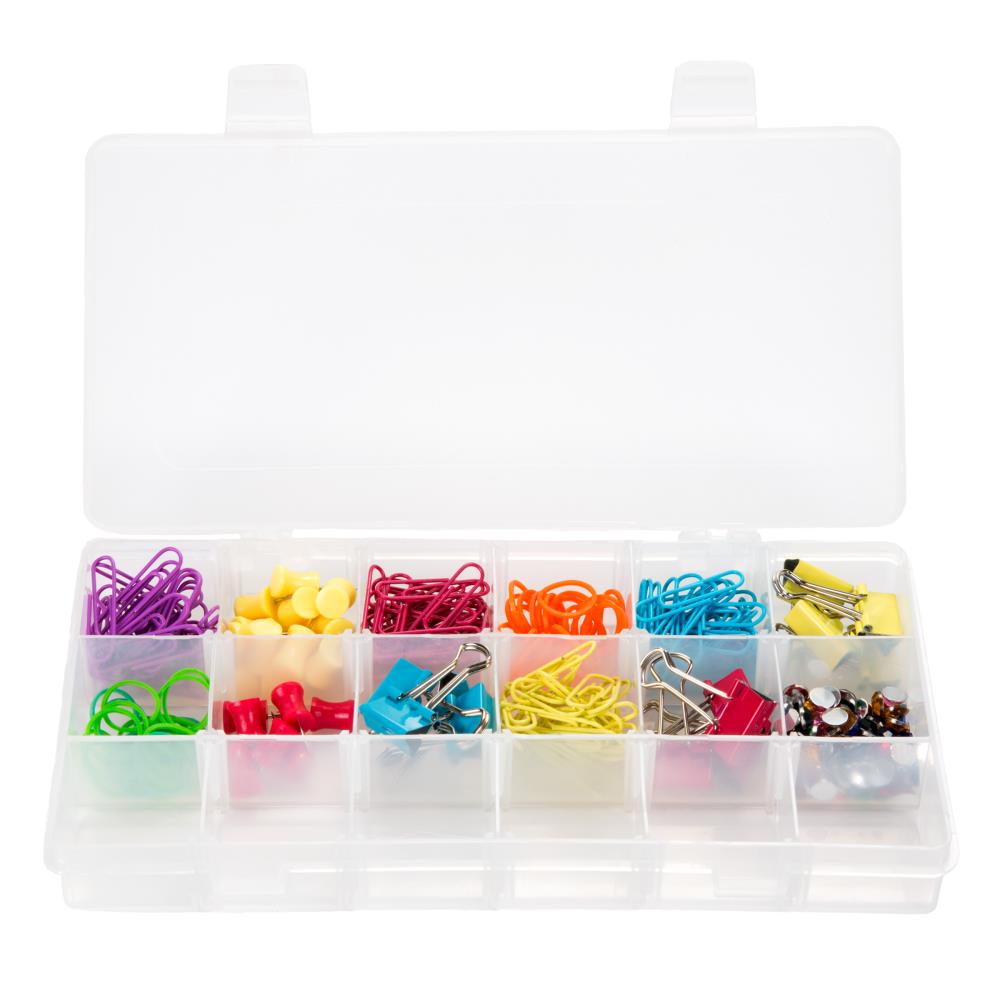 Caja de herramientas de plástico rosa Stalwart de 10 pulgadas de ancho x 10.5 pulgadas de alto x 7 pulgadas de profundidad con 18 cajones de Fleming Supply