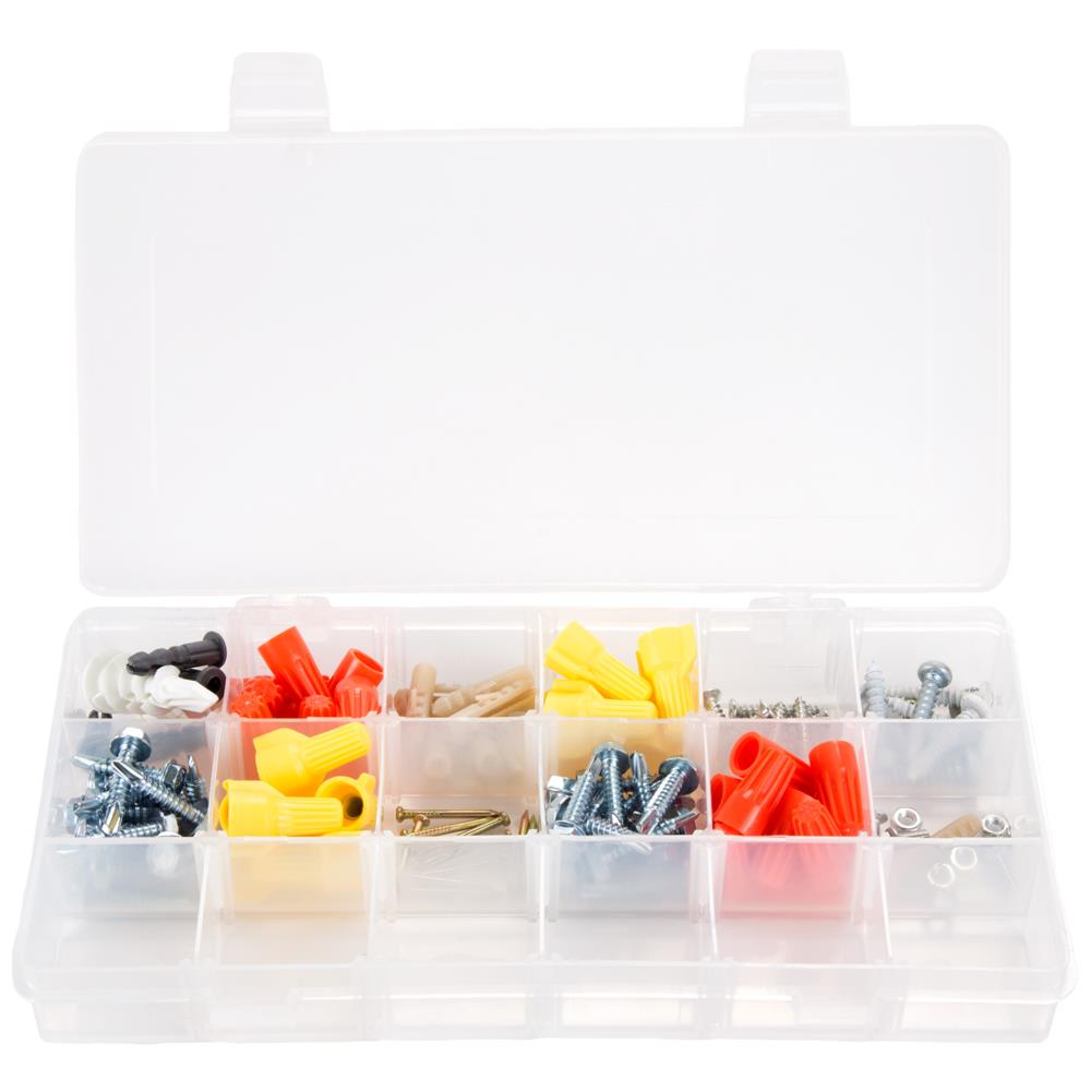 Caja de herramientas de plástico rosa Stalwart de 10 pulgadas de ancho x 10.5 pulgadas de alto x 7 pulgadas de profundidad con 18 cajones de Fleming Supply