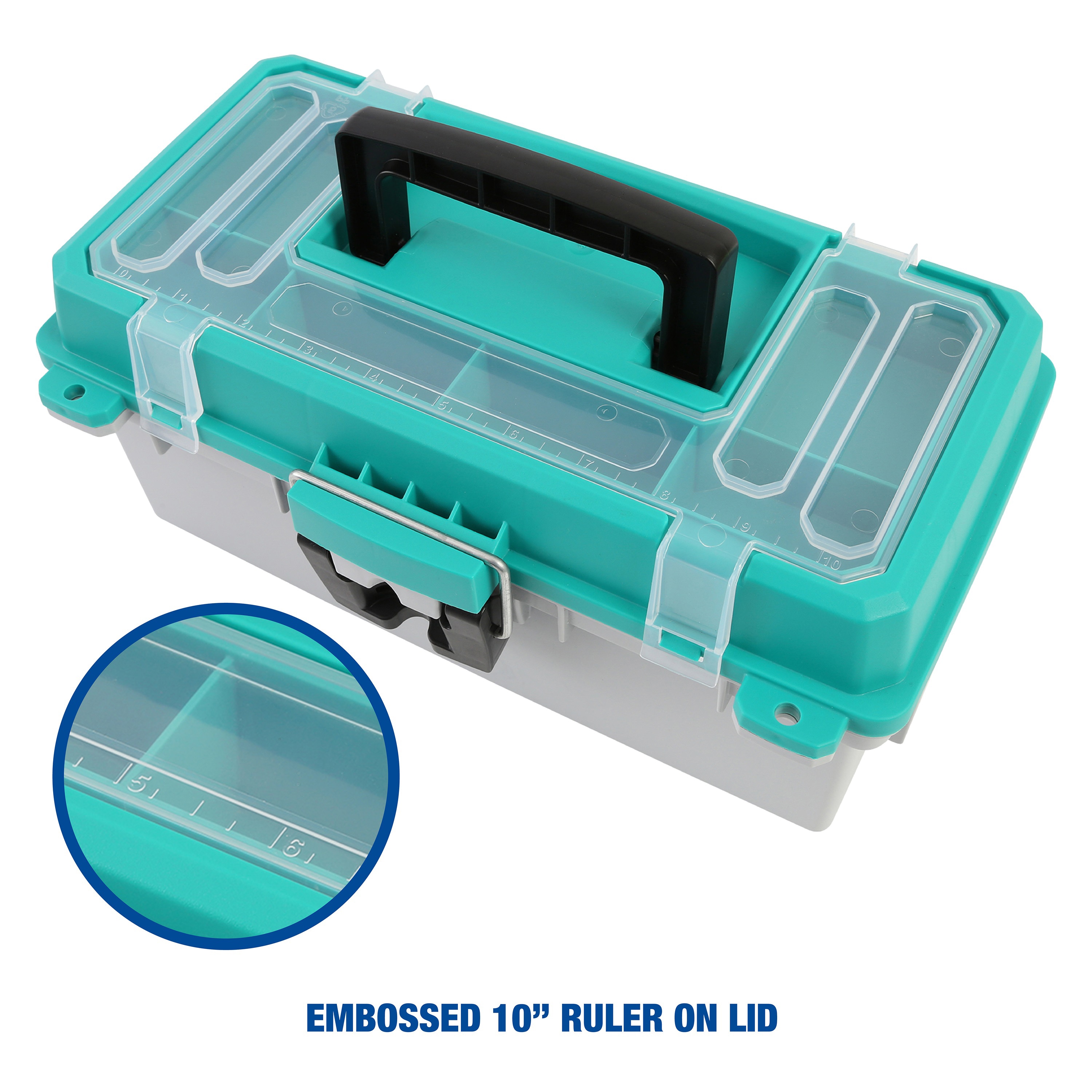 Caja de pesca Sheffield de 13 pulgadas 8 pulgadas de ancho x 6.05 pulgadas de alto x 8 pulgadas de profundidad Varios colores/acabados Caja de herramientas de plástico 12671