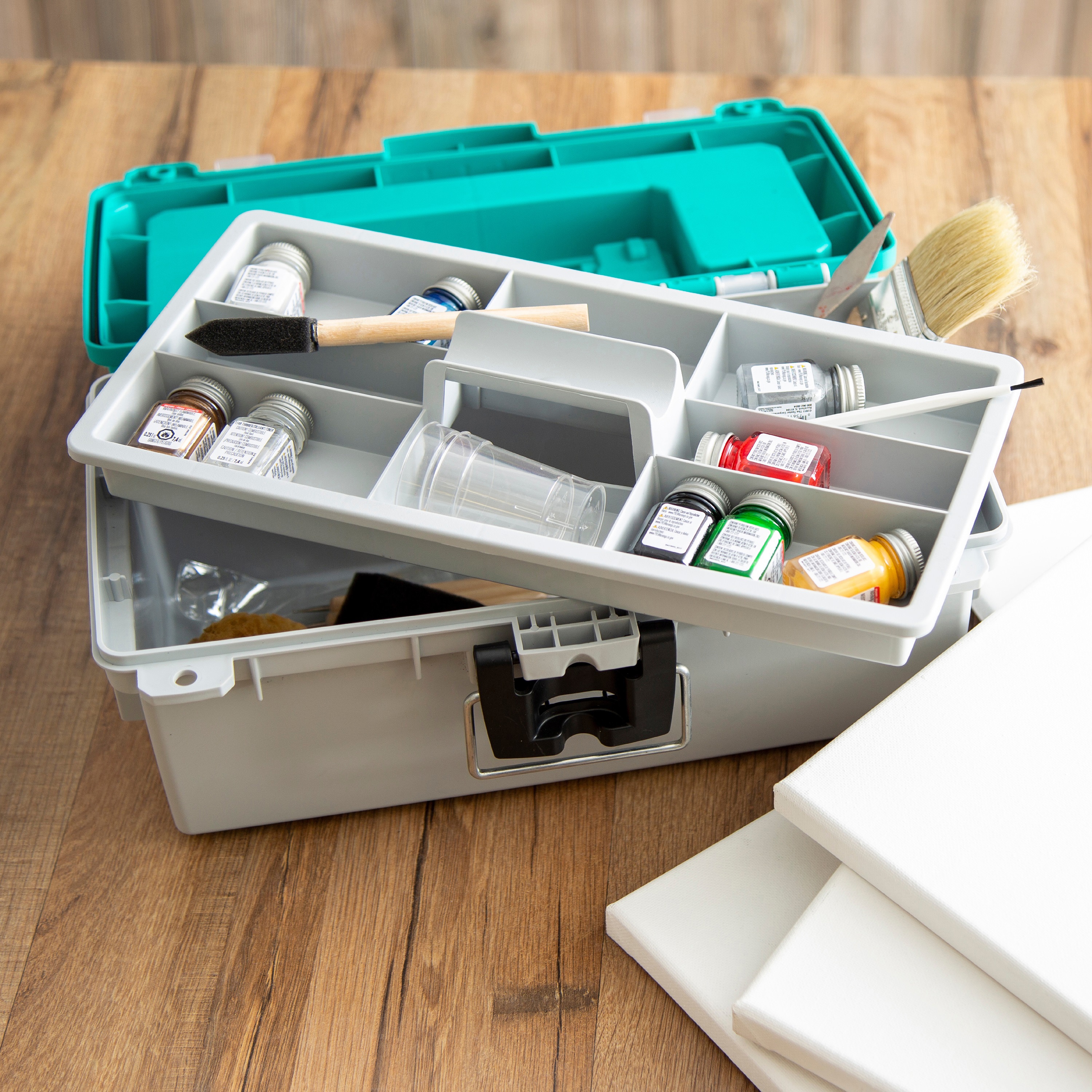 Caja de pesca Sheffield de 13 pulgadas 8 pulgadas de ancho x 6.05 pulgadas de alto x 8 pulgadas de profundidad Varios colores/acabados Caja de herramientas de plástico 12671