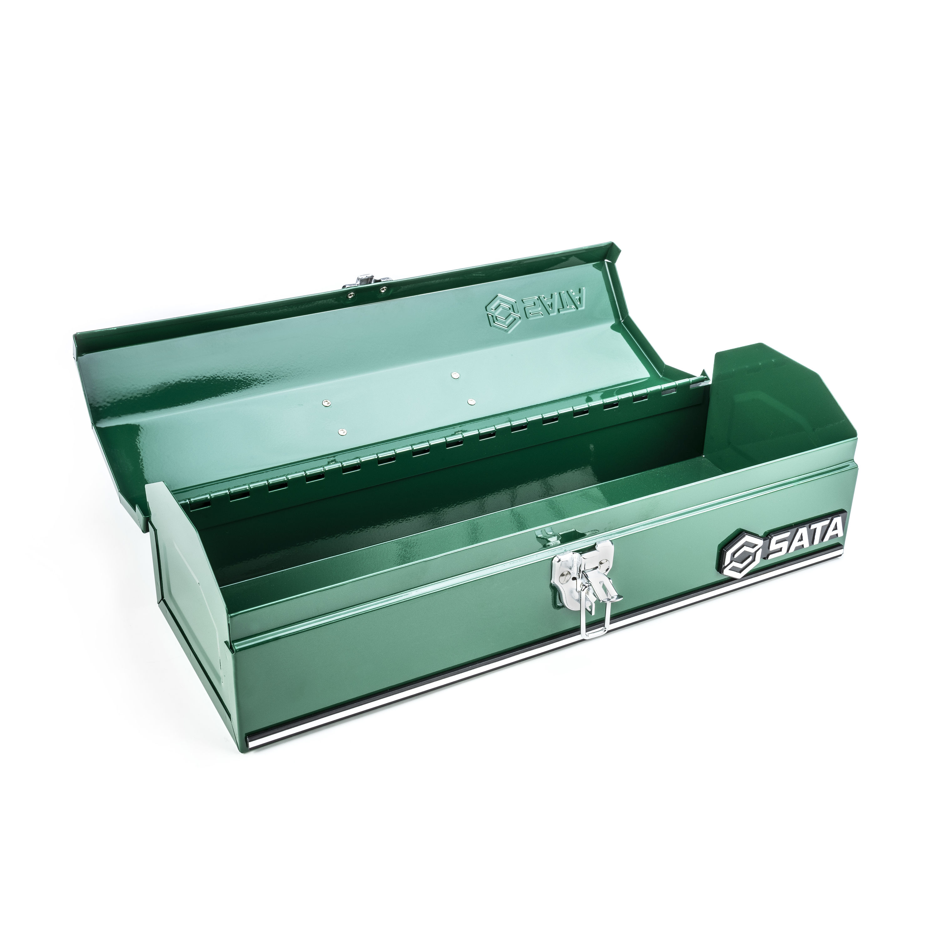 Caja de herramientas de acero verde SATA de 16 pulgadas de ancho x 4.4 pulgadas de alto x 6 pulgadas de profundidad ST95115SC