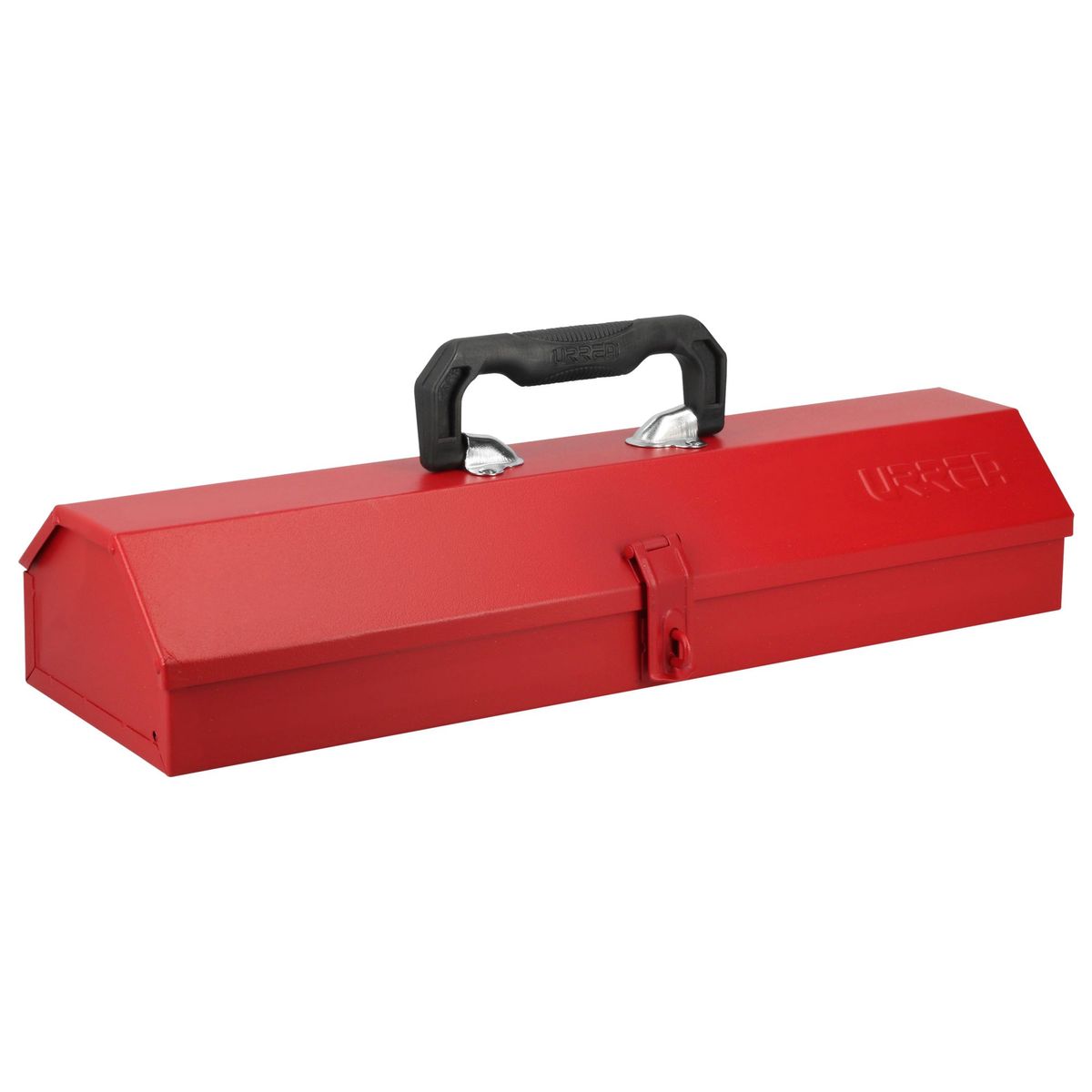 Caja de herramientas metálica roja URREA de 19.29 pulgadas de largo x 4.72 pulgadas de alto x 6.89 pulgadas de profundidad 5496