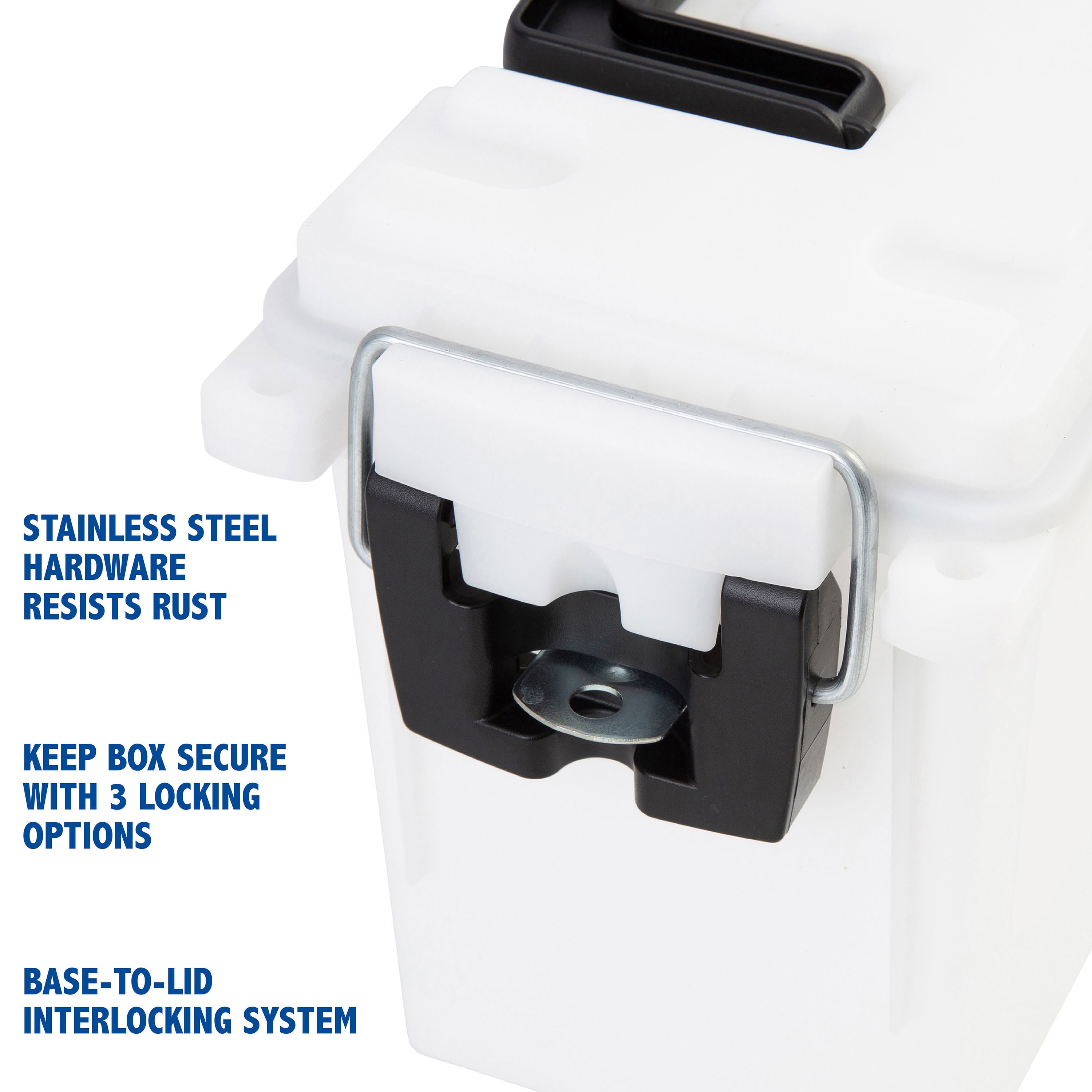 Caja de Almacenamiento Marino Sheffield 5.00 Pulgadas Ancho x 7.25 Pulgadas Alto x 5.00 Pulgadas Profundidad Caja de Herramientas de Plástico Blanco 12681