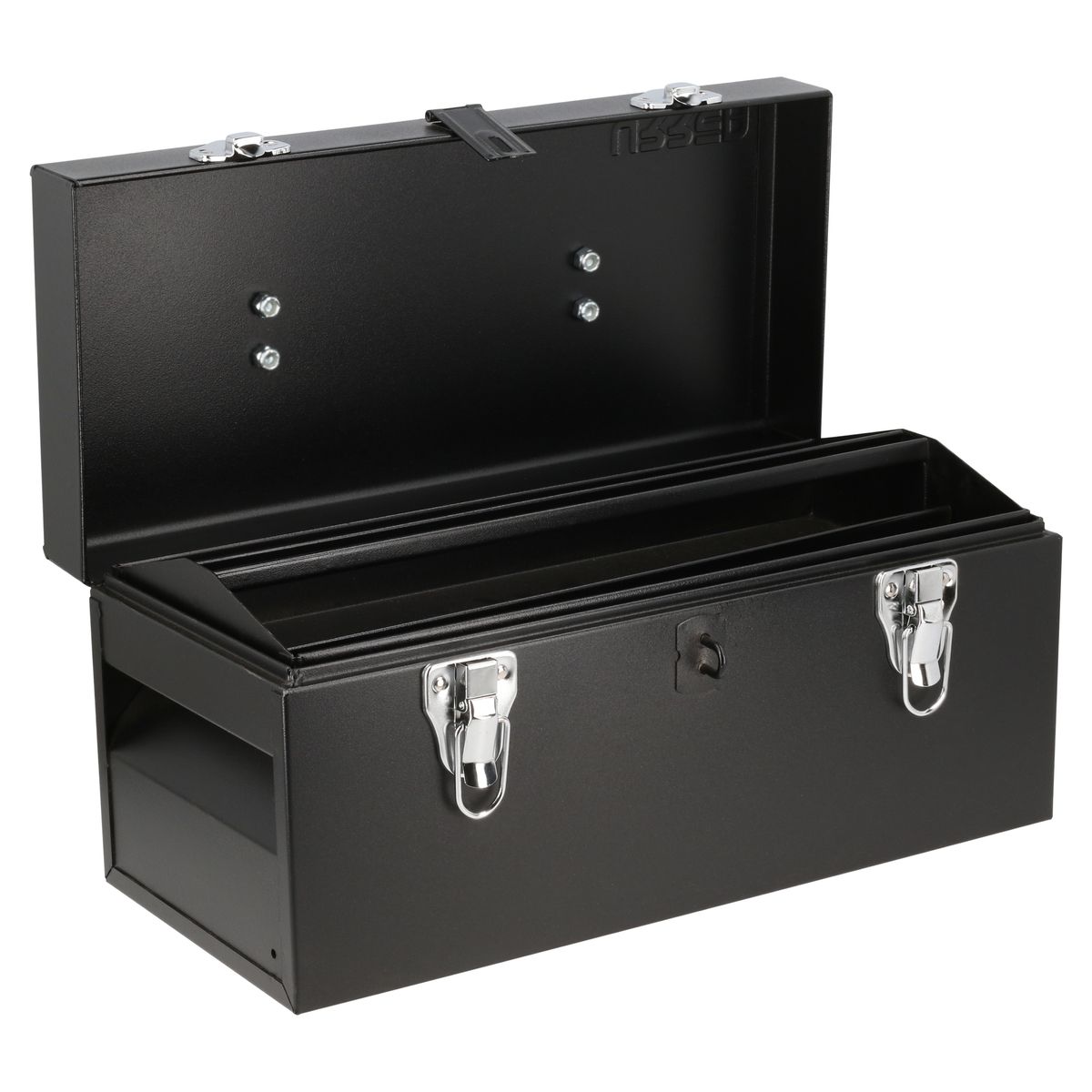 Caja de herramientas de aluminio negra URREA 16.125 pulgadas de ancho x 7.5 pulgadas de alto x 7.3 pulgadas de profundidad D3C20
